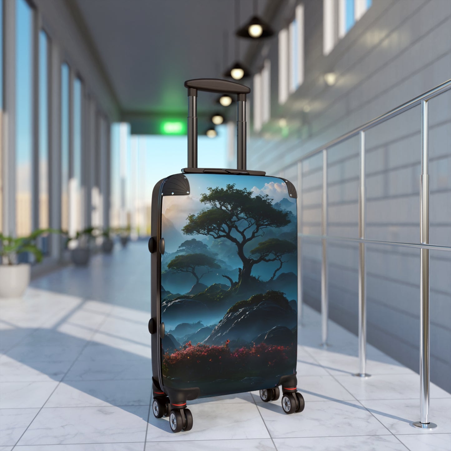 Nature Lake Forest Mountain Art Carry-On Suitcase - Stylish Luggage for Travelers
