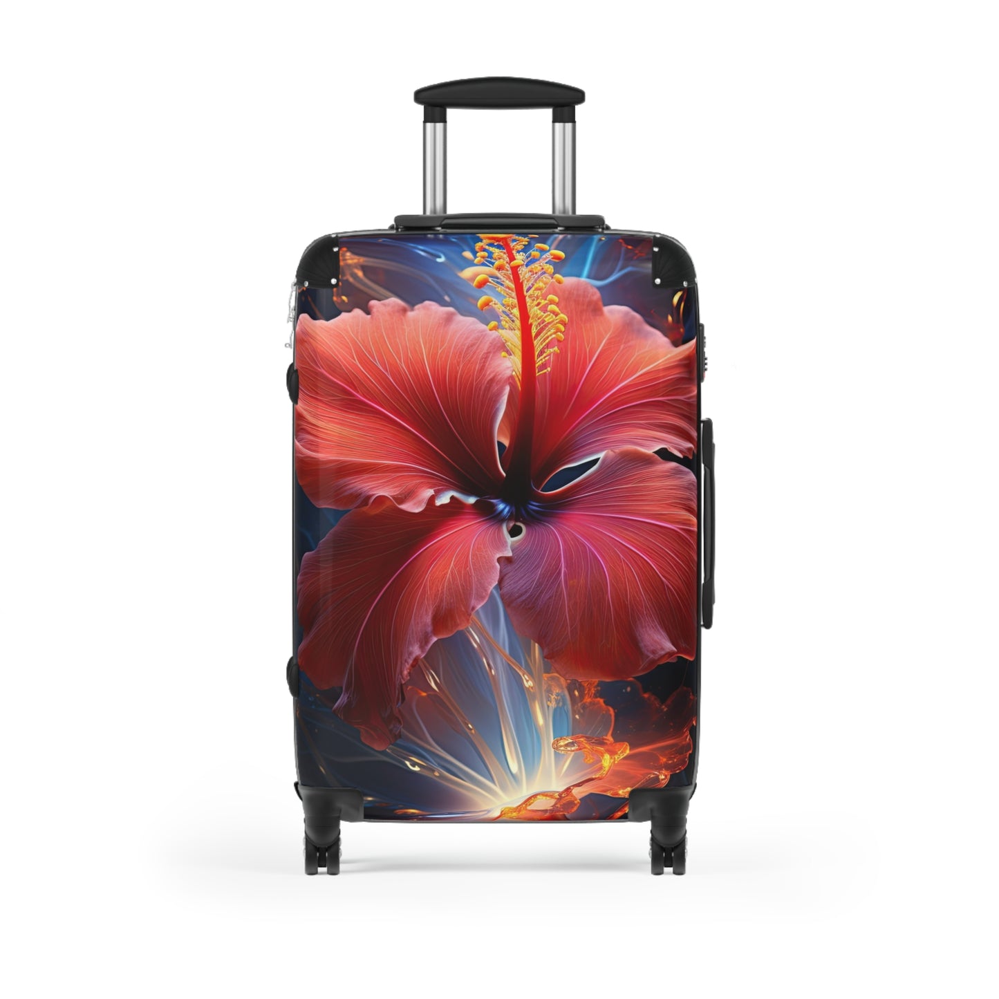 Nature Flowers Floral Hibiscus Flower Art Carry-On Suitcase - Stylish Luggage for Travelers
