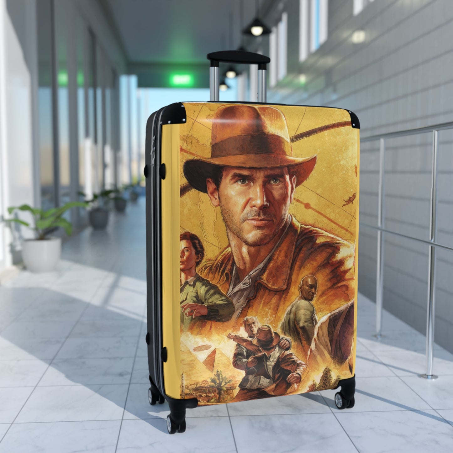 Video Games Indiana Jones and the Great Circle Carry-On Suitcase - Stylish Luggage for Travelers