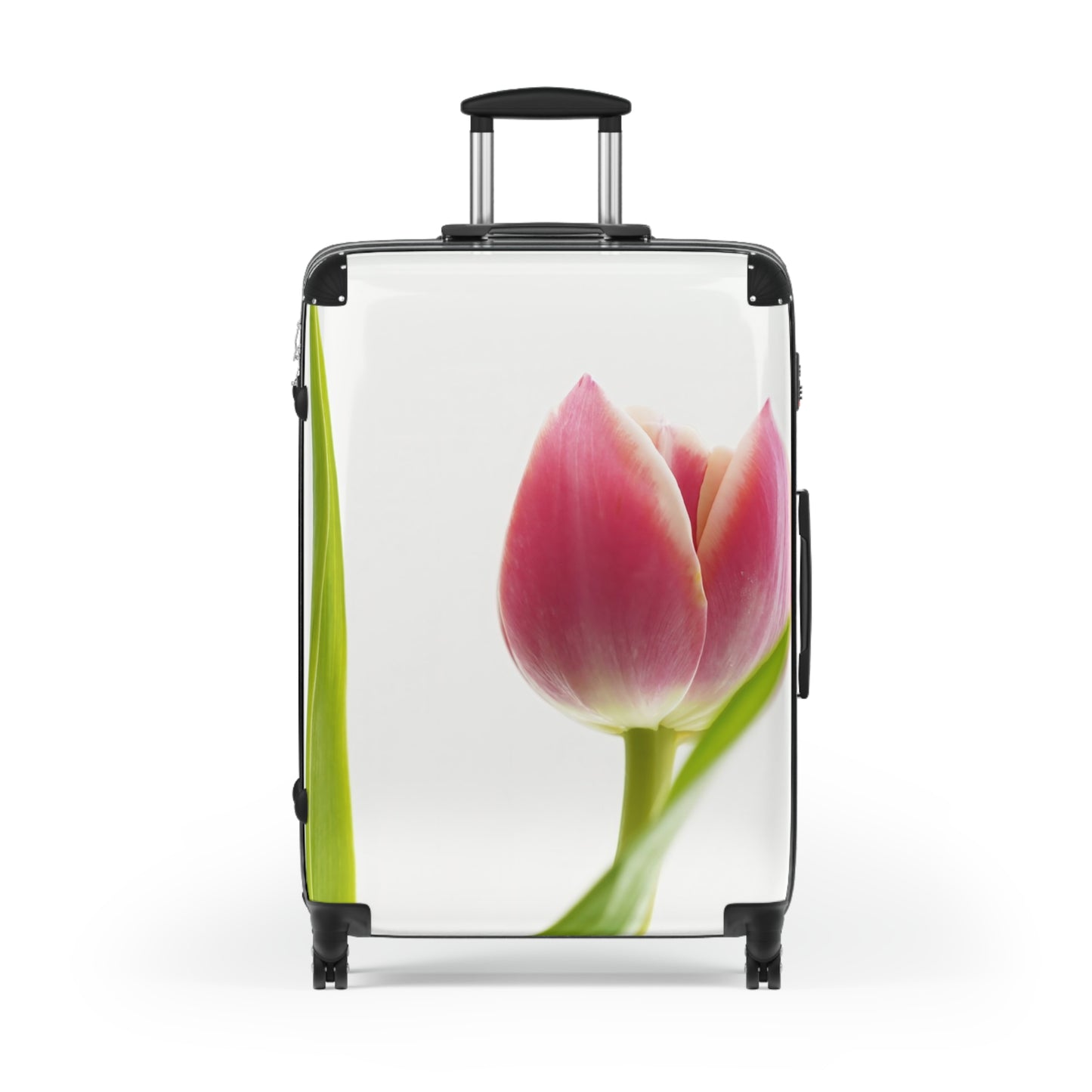 Nature Flowers Floral Small Tulip Art Carry-On Suitcase - Stylish Luggage for Travelers