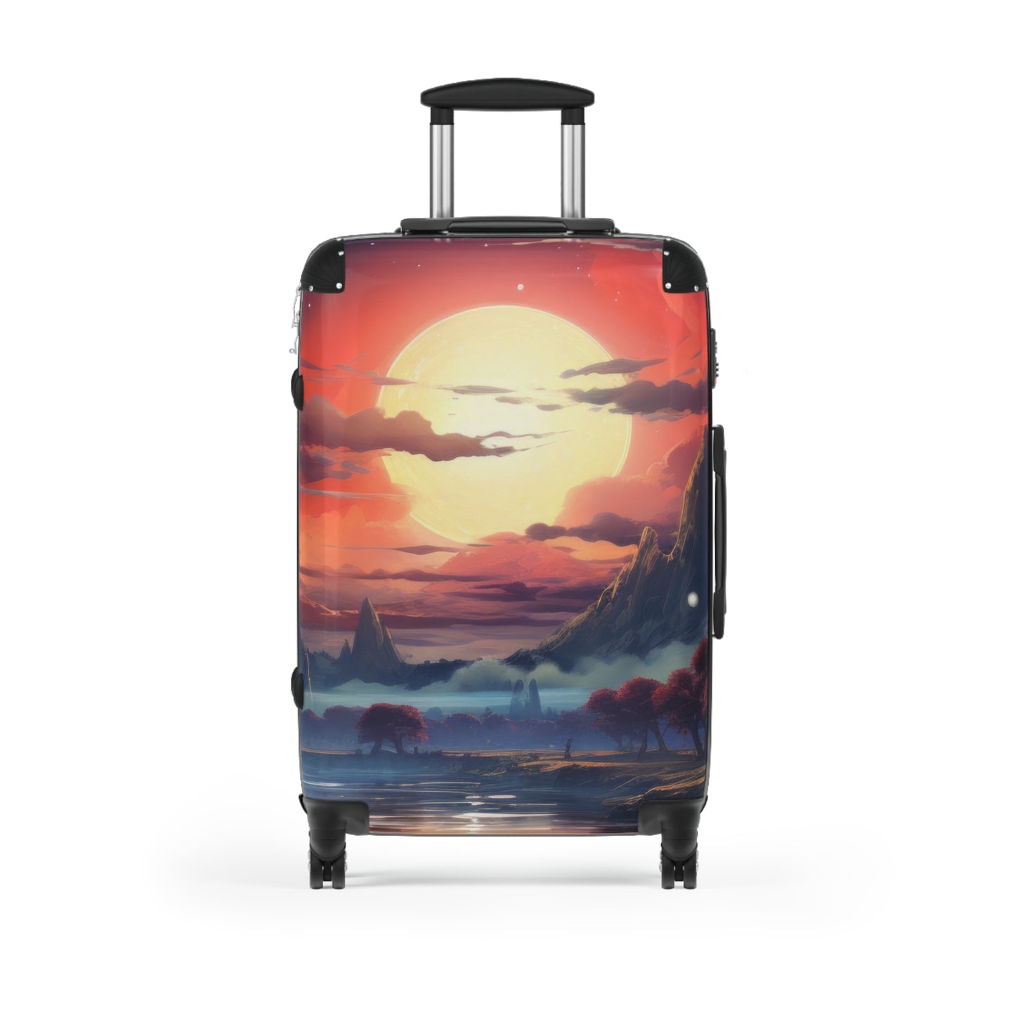Nature Sunset River Art Carry-On Suitcase - Stylish Luggage for Travelers