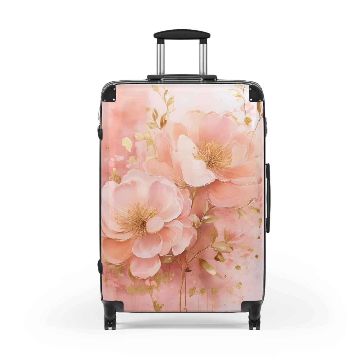 Nature Flowers Floral Pink Flowers Carry-On Suitcase - Stylish Luggage for Travelers