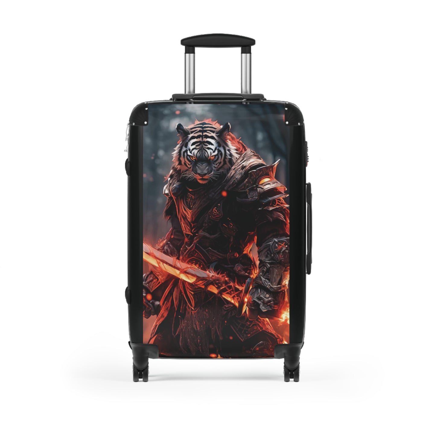 Art Tiger Warrior Fire Carry-On Suitcase - Stylish Luggage for Travelers