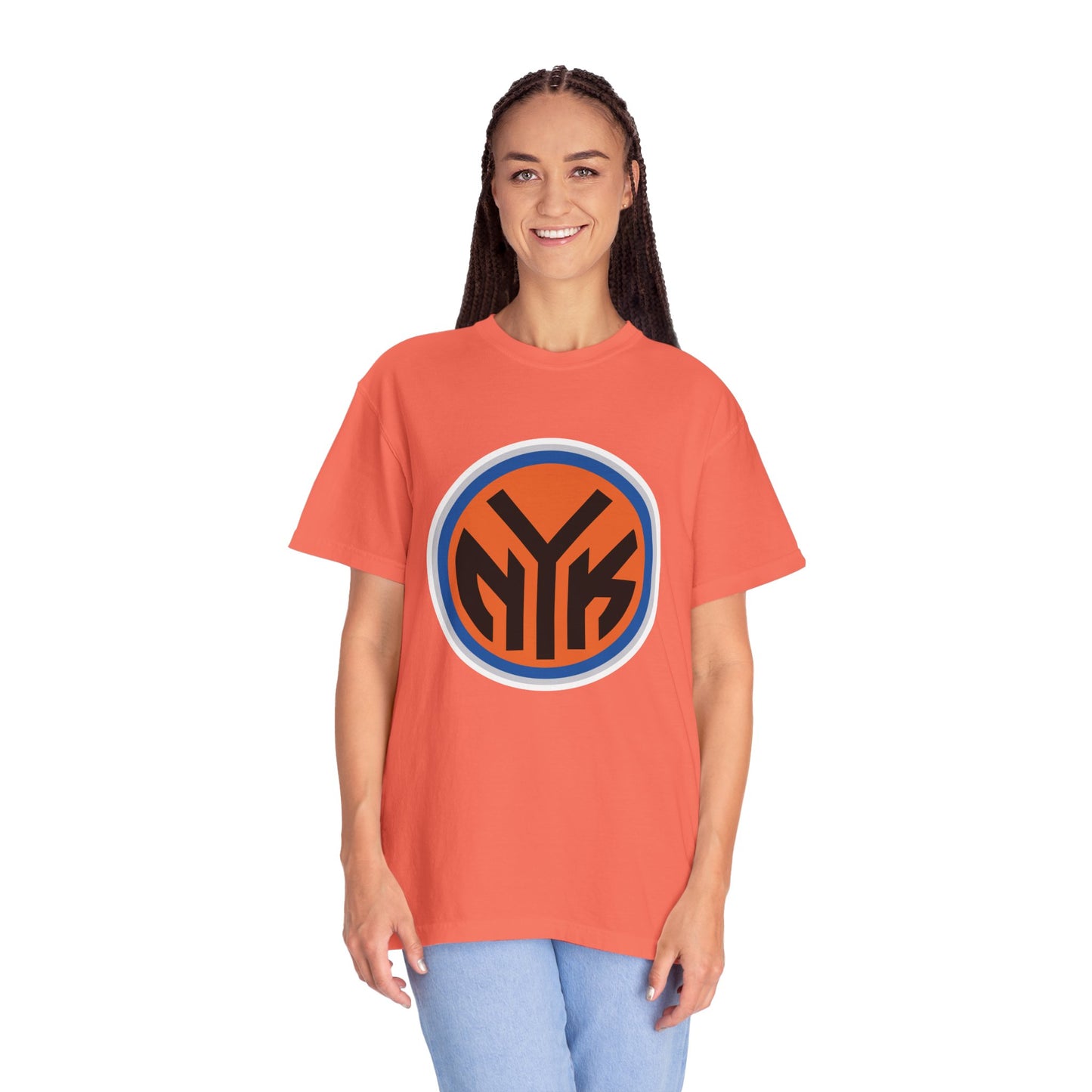 New York Knicks Basketball Fanatics Garment-Dyed T-Shirt – Premium Cotton Tee for Customization