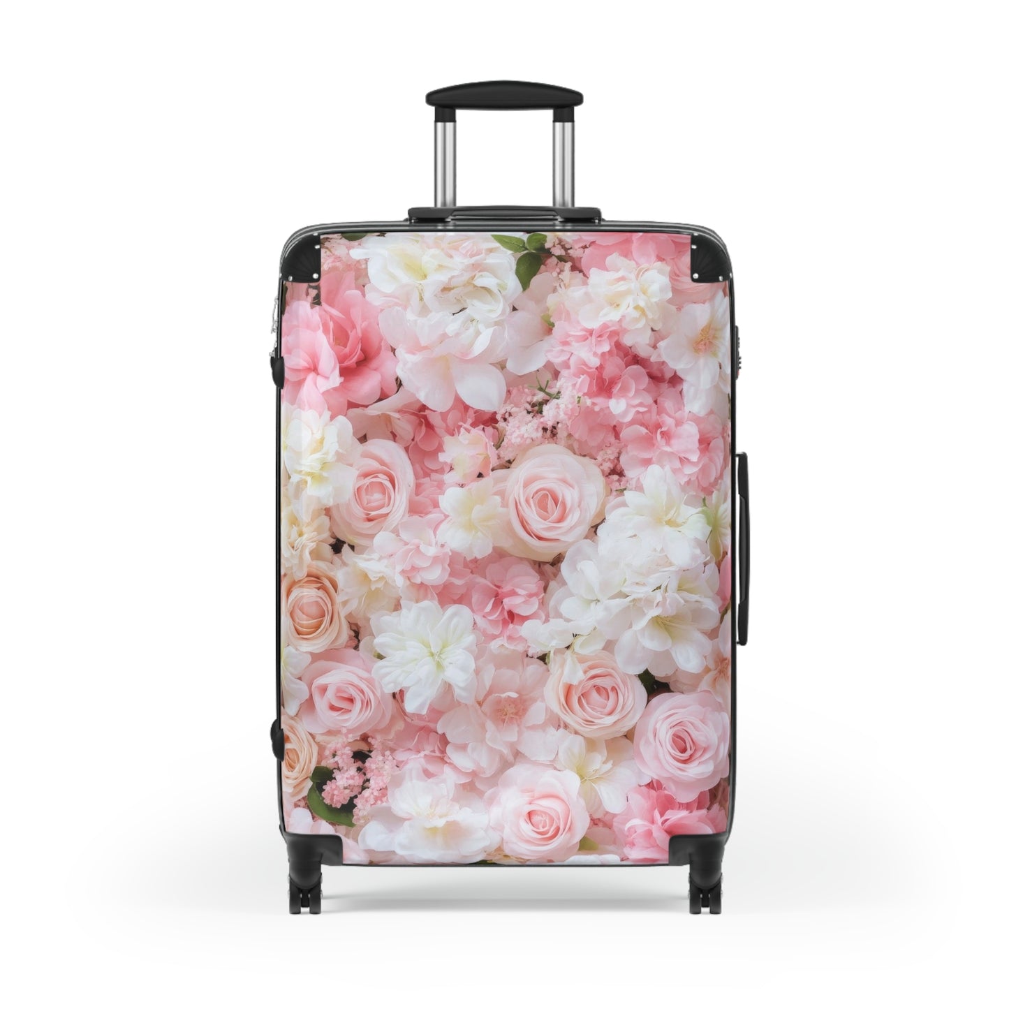 Nature Flowers Floral Border Pastel Art Carry-On Suitcase - Stylish Luggage for Travelers
