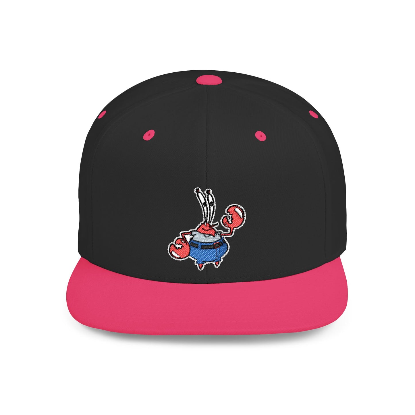 Spongebob Squarepants Mr Krabs Flat Bill Snapback – Lightweight, Custom Fit, Premium Quality