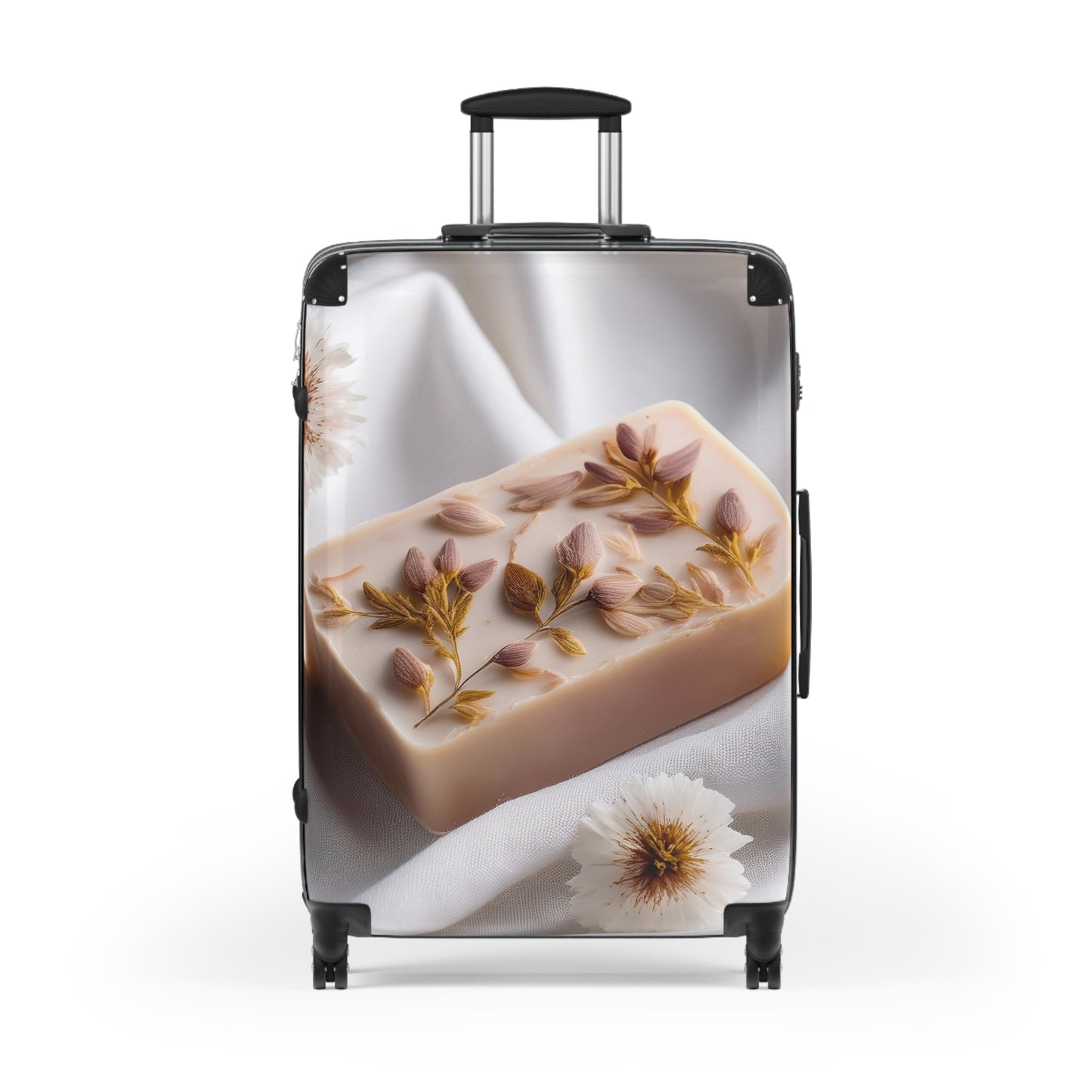Nature Flowers Floral Handmade Soap Carry-On Suitcase - Stylish Luggage for Travelers