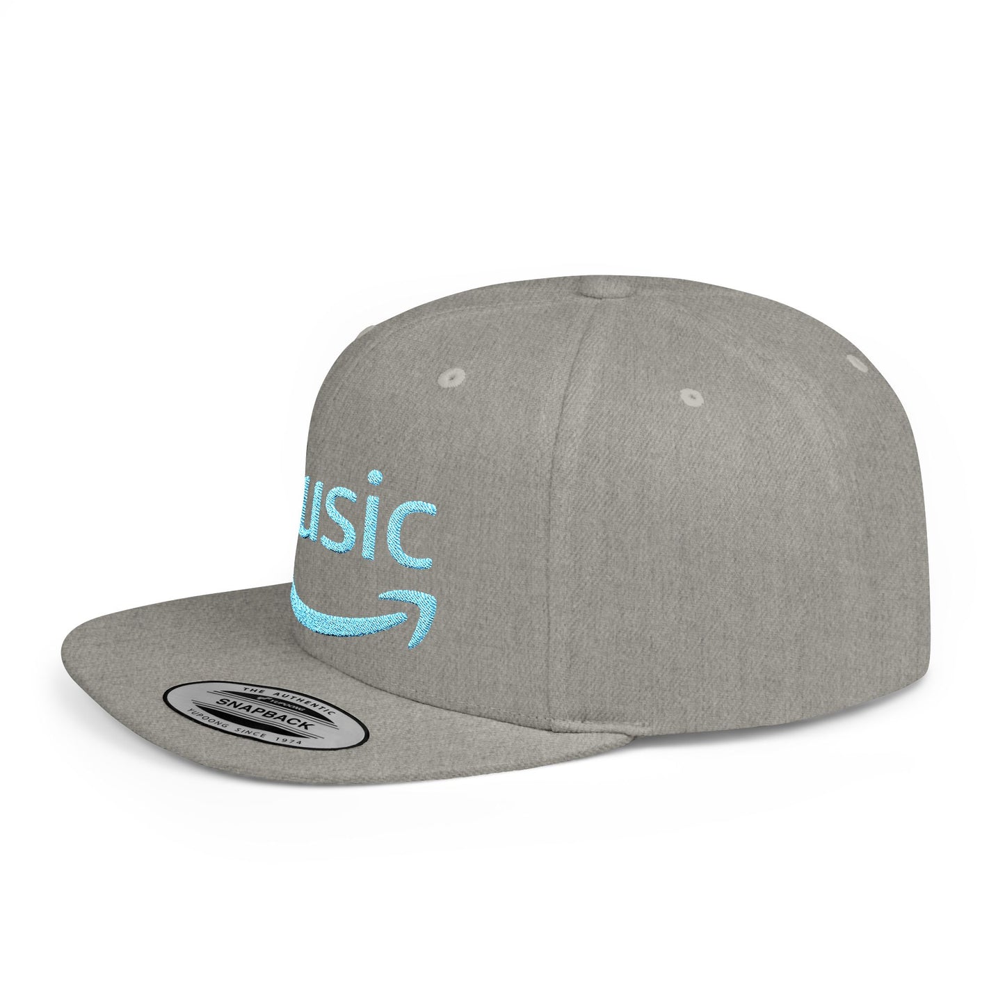 Amazon Music Flat Bill Snapback – Lightweight, Custom Fit, Premium Quality