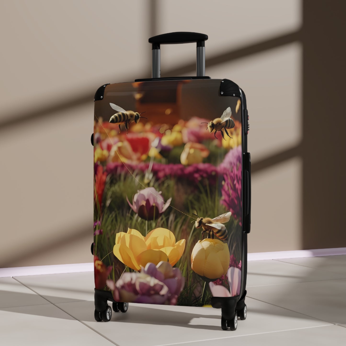 Nature Flowers Floral Vibrant Garden Art Carry-On Suitcase - Stylish Luggage for Travelers