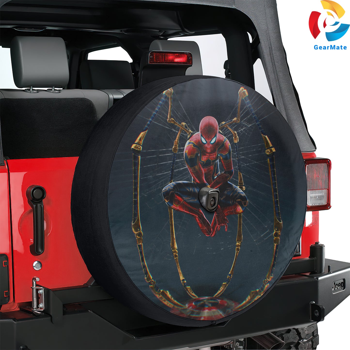 Spiderman Marvel Heroes Spare Tire Cover – Premium Waterproof UV Resistant Protector
