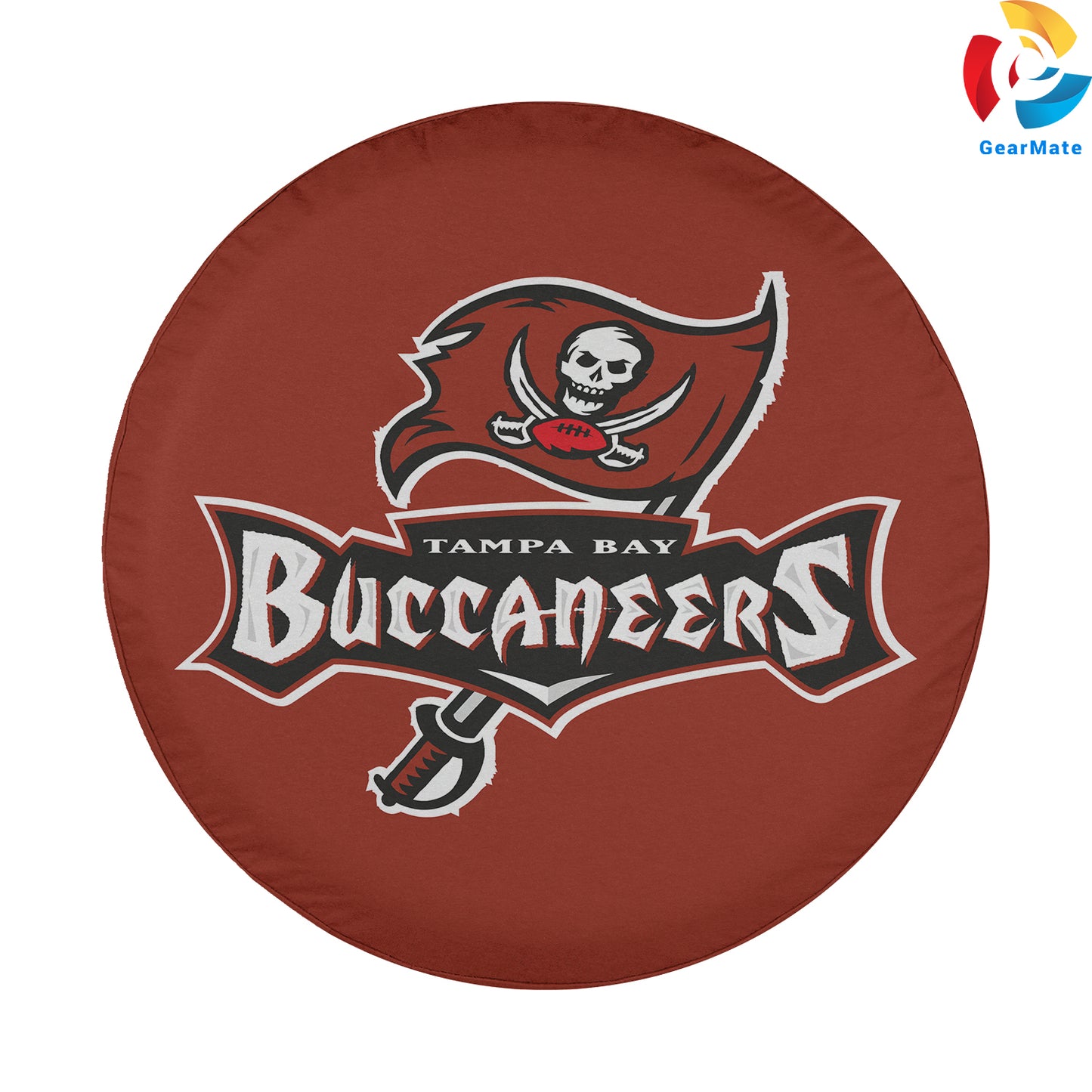 Tampa Bay Buccaneers NFL Fans Gear Spare Tire Cover – Premium Waterproof UV-Resistant Protector