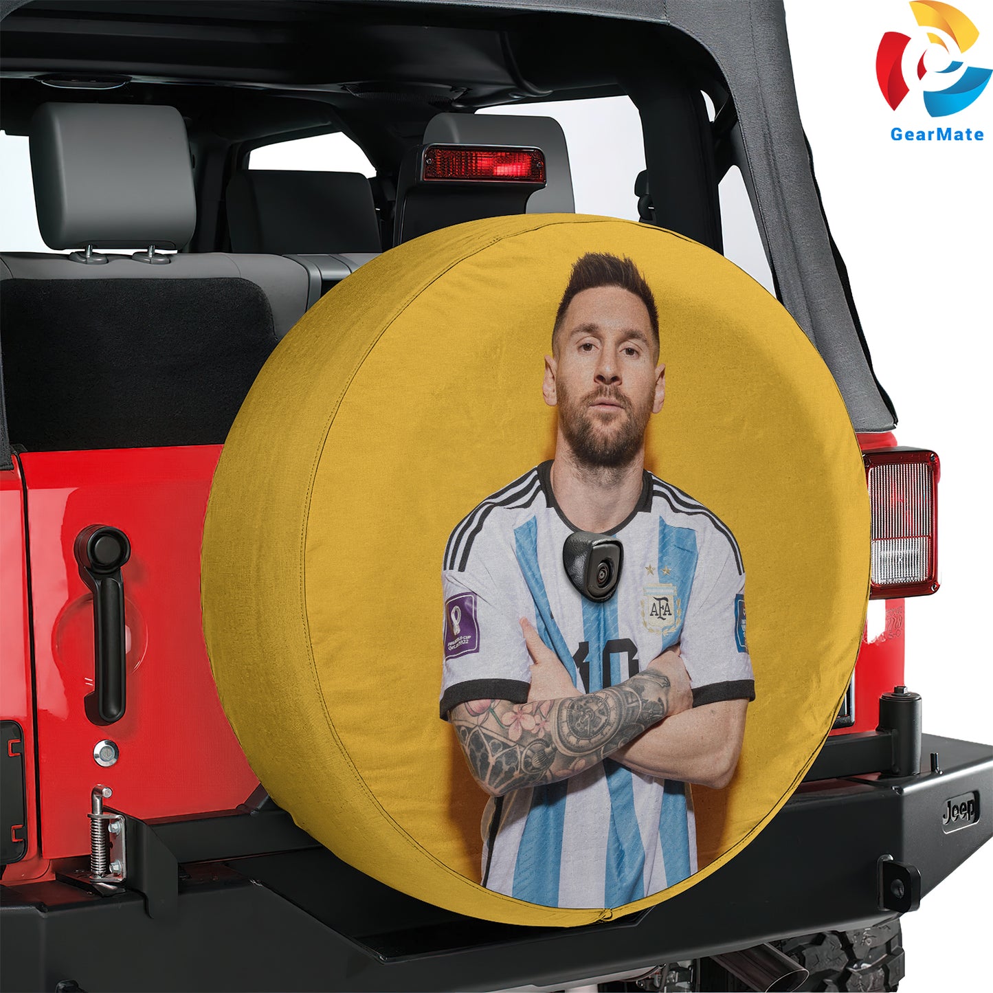 Leo Messi Spare Tire Cover – Premium Waterproof UV Resistant Protector
