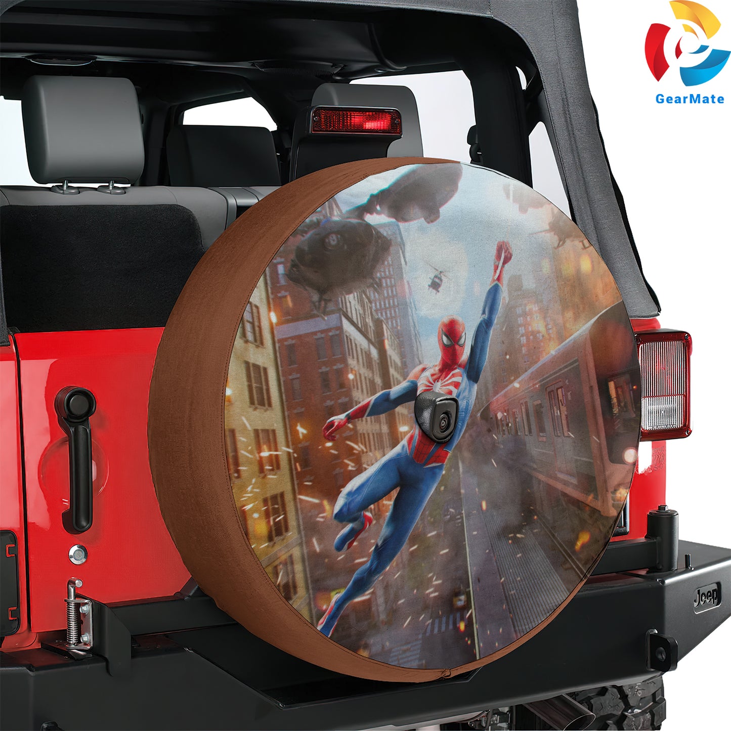 Spiderman Marvel Spare Tire Cover – Premium Waterproof UV Resistant Protector