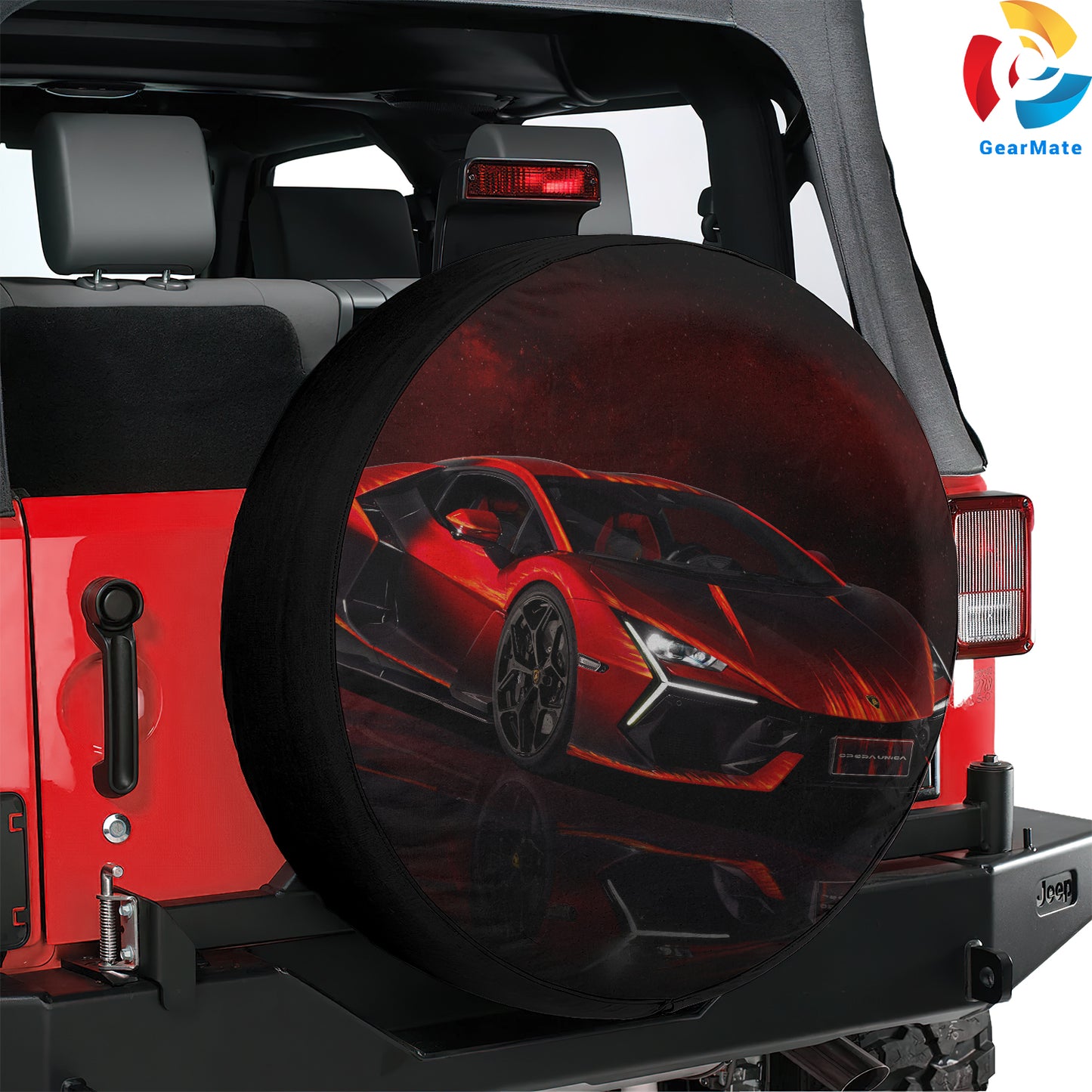 Lamborghini Spare Tire Cover – Premium Waterproof UV Resistant Protector