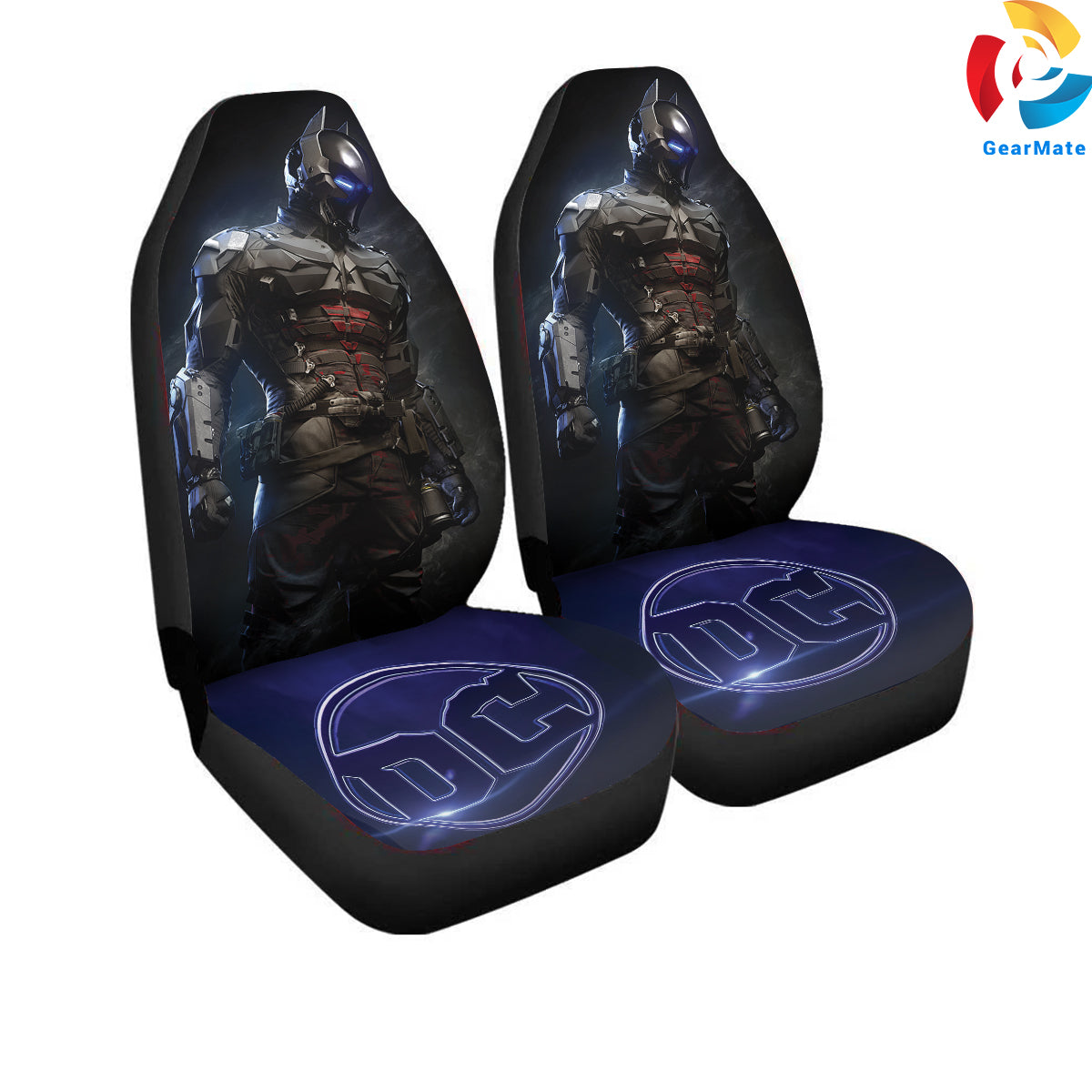 Arkham Knight DC Car Seat Covers – High Quality Graphic and Polar Fleece Protector Set