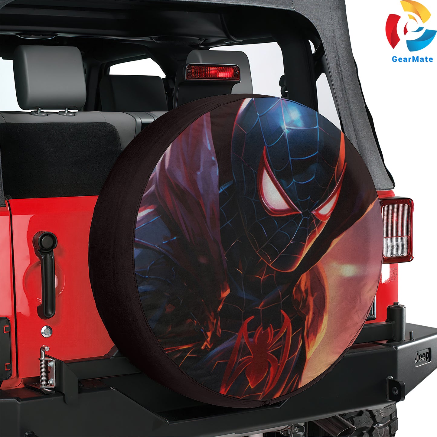 Marvel Spiderman Superheroes Spare Tire Cover – Premium Waterproof UV Resistant Protector