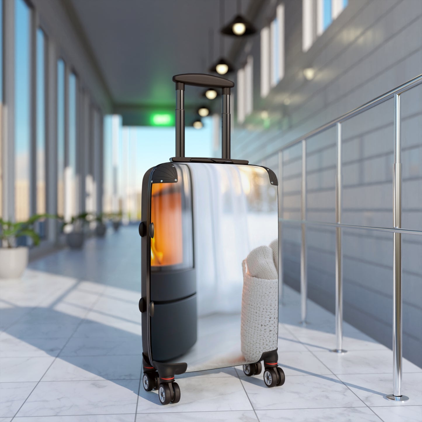 Nature Fire Burning Art Carry-On Suitcase - Stylish Luggage for Travelers