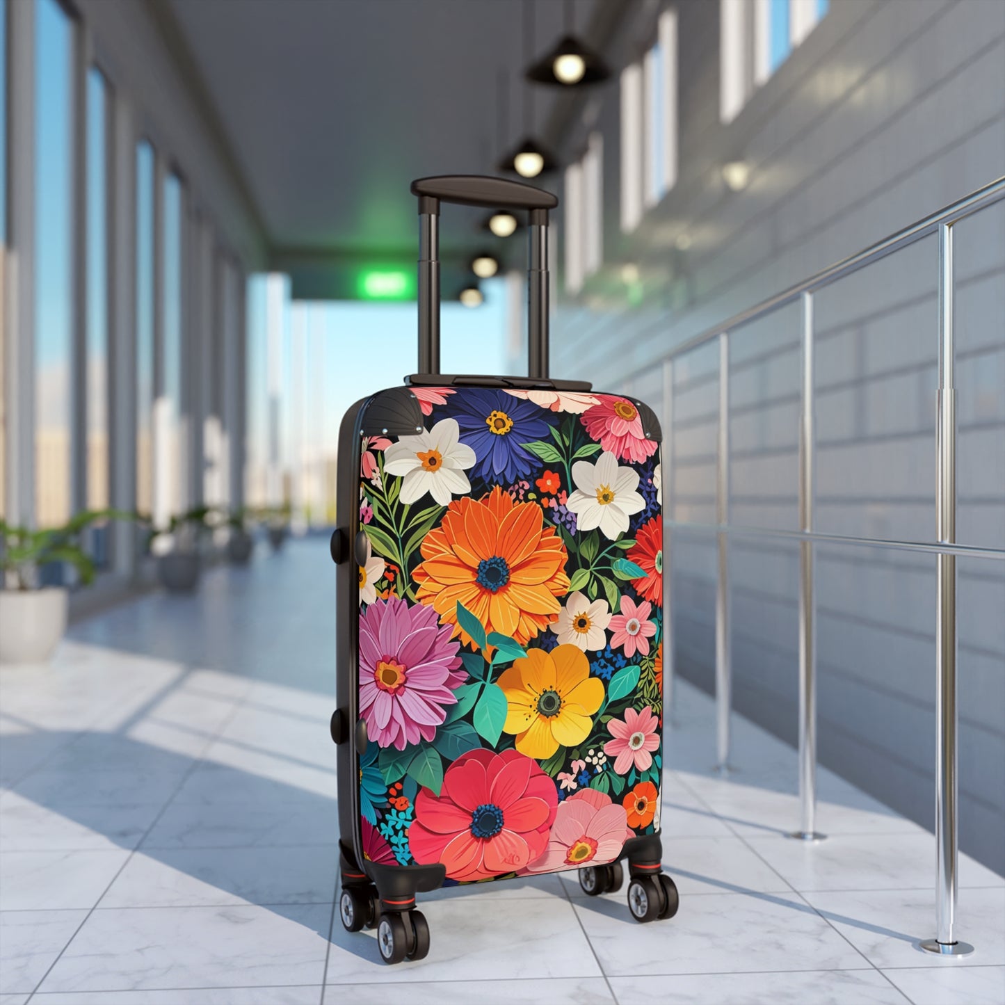 Nature Flowers Floral Art Carry-On Suitcase - Stylish Luggage for Travelers