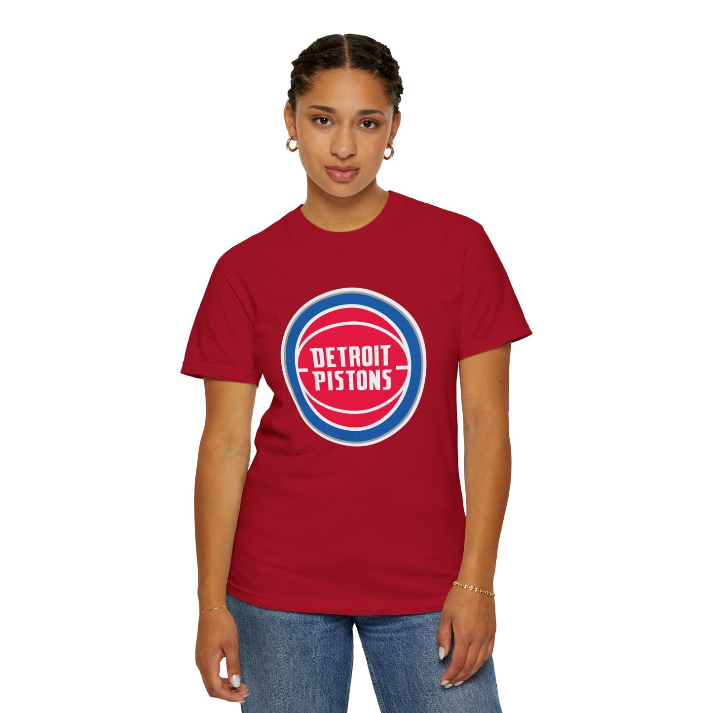 Detroit Pistons Built Different Garment-Dyed T-Shirt – Premium Cotton Tee for Customization