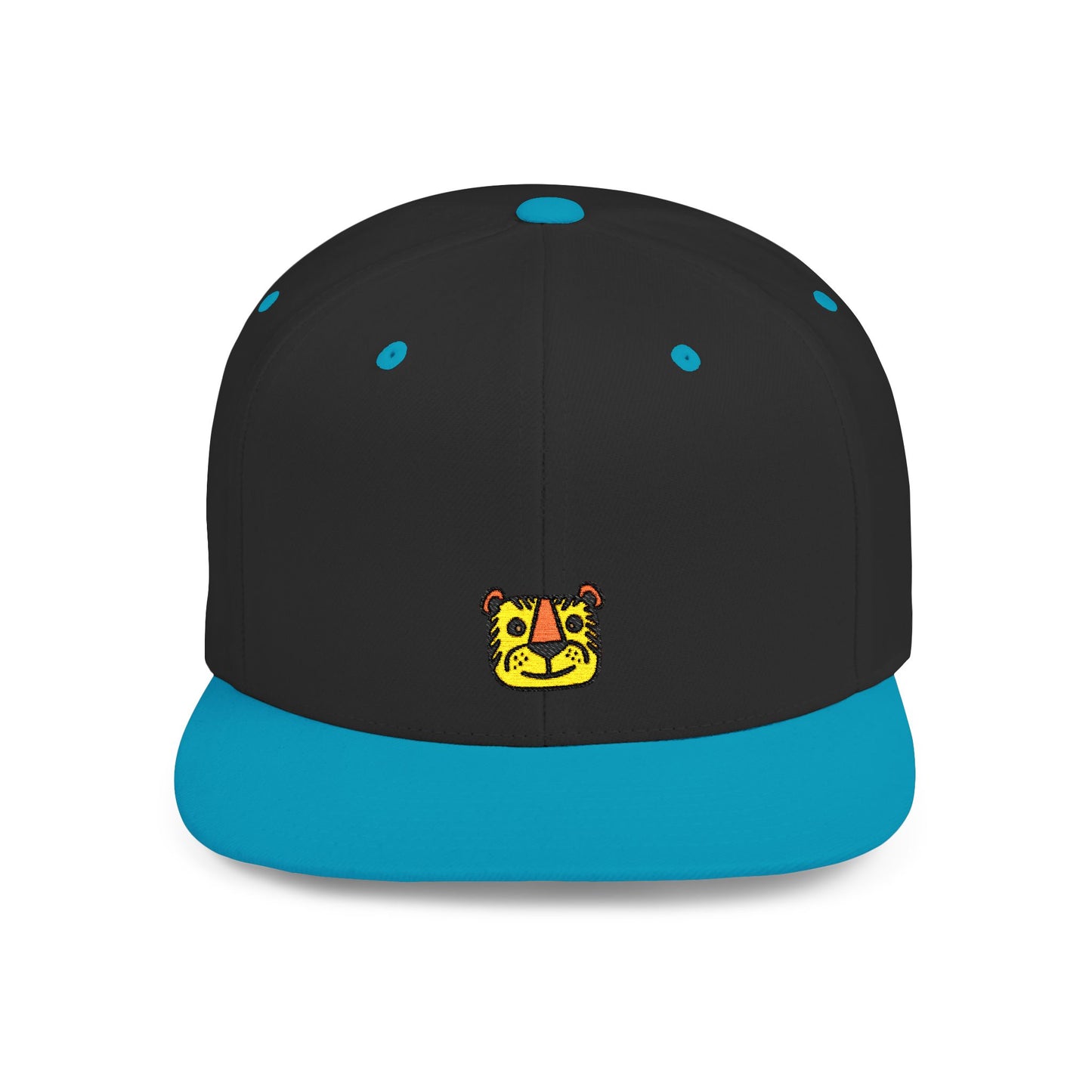 Icons Embroidered Tiger Flat Bill Snapback – Lightweight, Custom Fit, Premium Quality