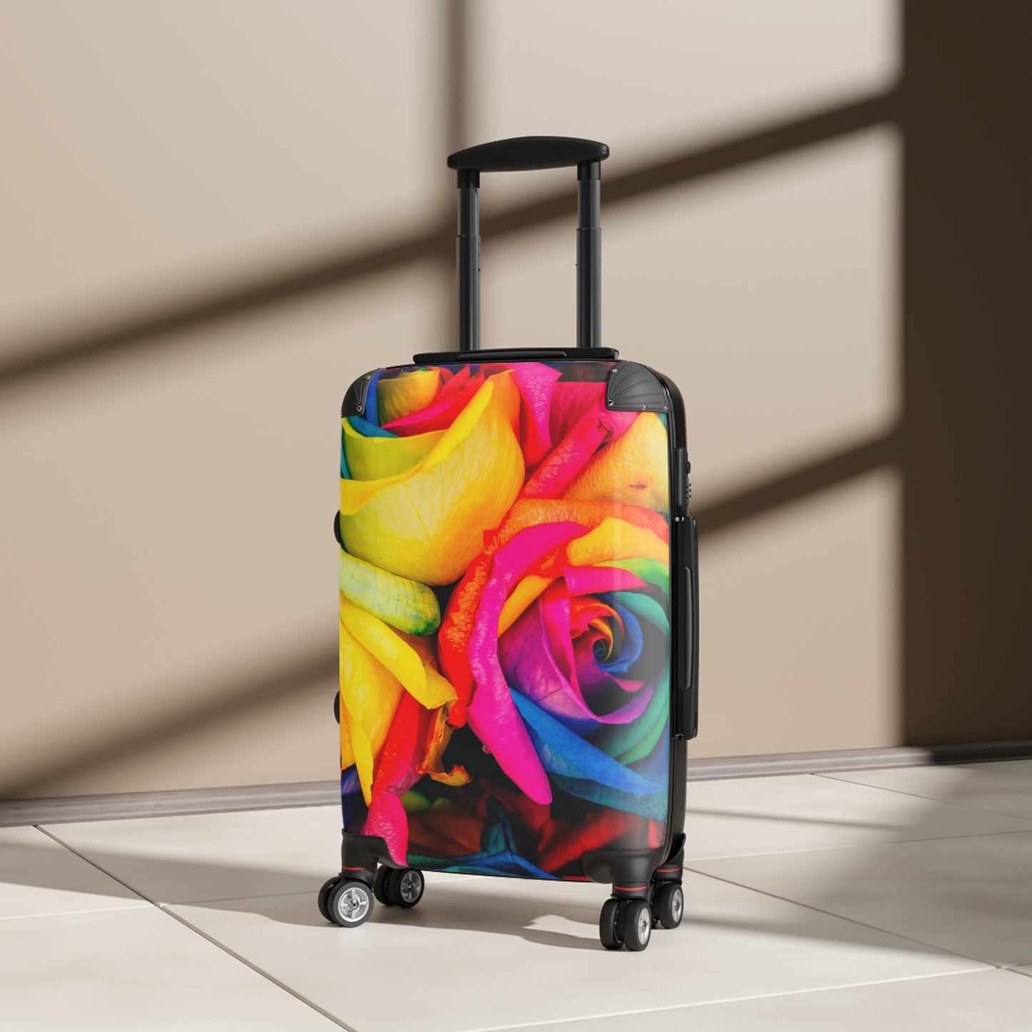 Nature Flowers Floral Cool Rainbow Art Carry-On Suitcase - Stylish Luggage for Travelers