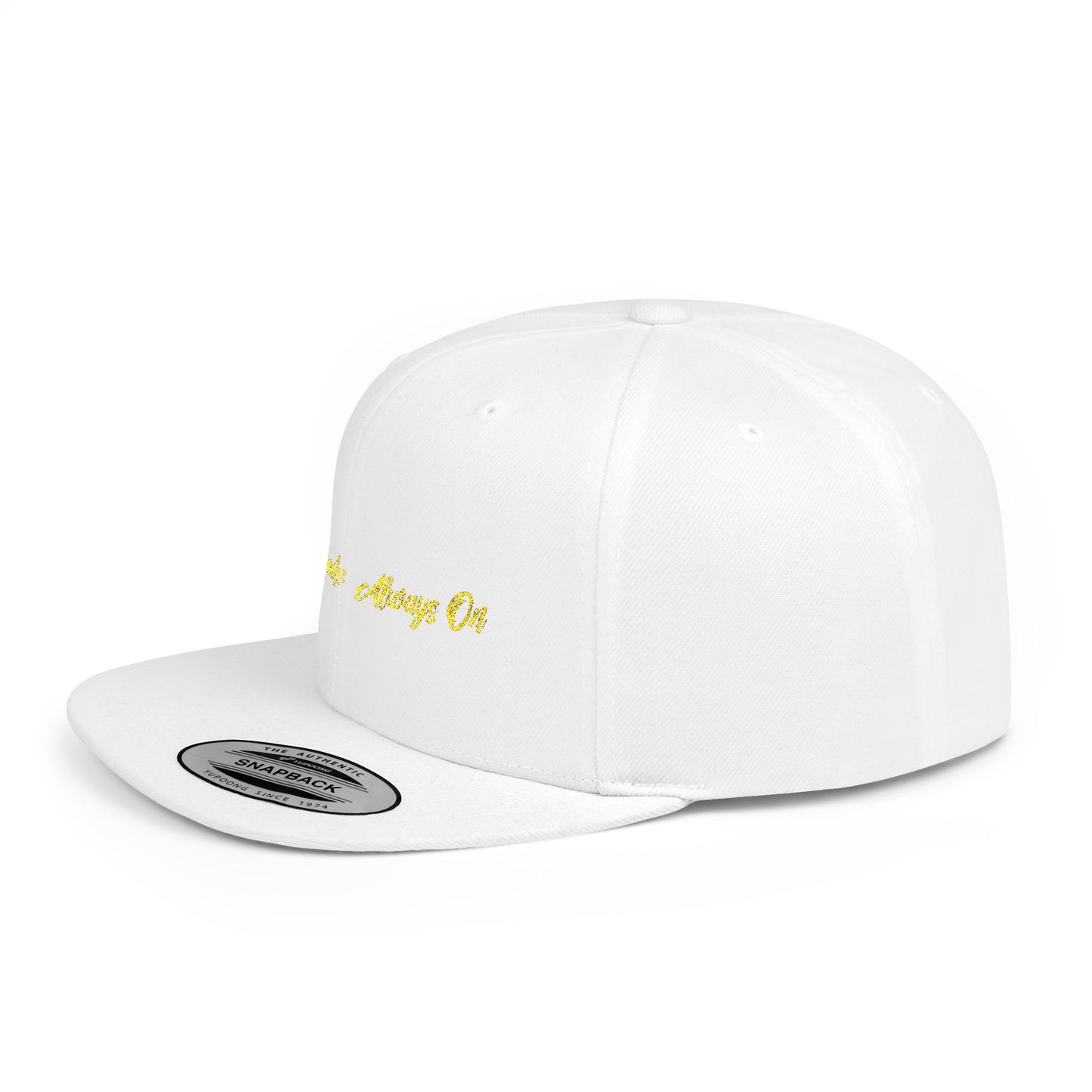 Text Mom Mode: Always On Flat Bill Snapback – Lightweight, Custom Fit, Premium Quality