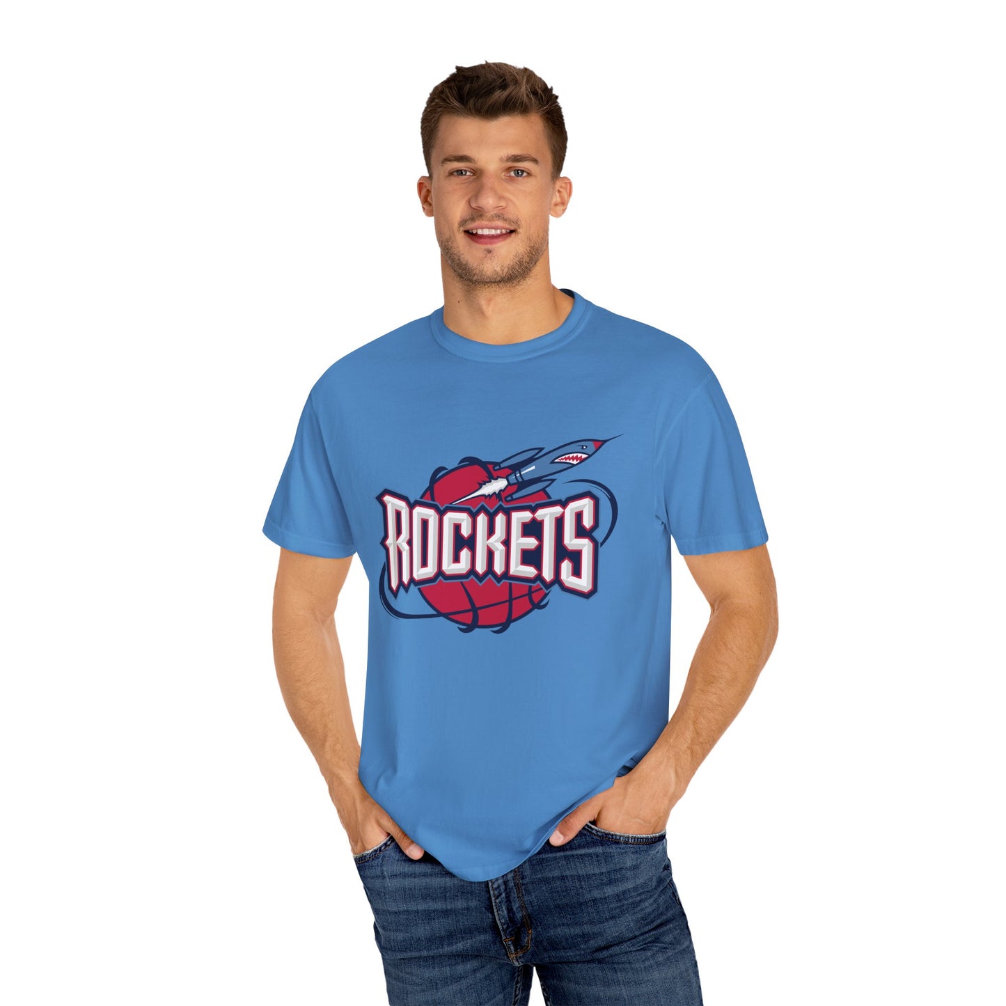 Houston Rockets Game Day Garment-Dyed T-Shirt – Premium Cotton Tee for Customization
