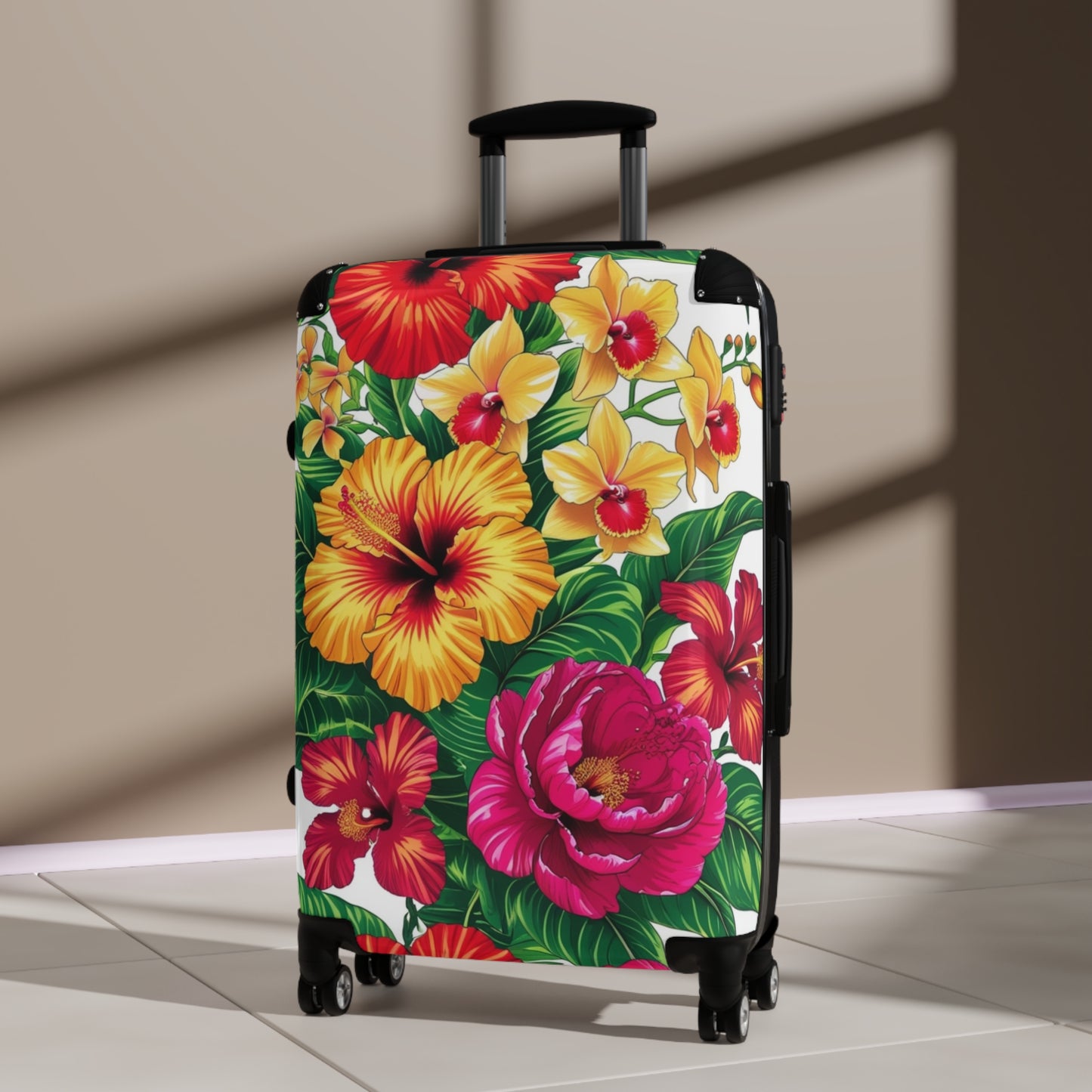 Nature Flowers Floral Colorful Flower Art Carry-On Suitcase - Stylish Luggage for Travelers