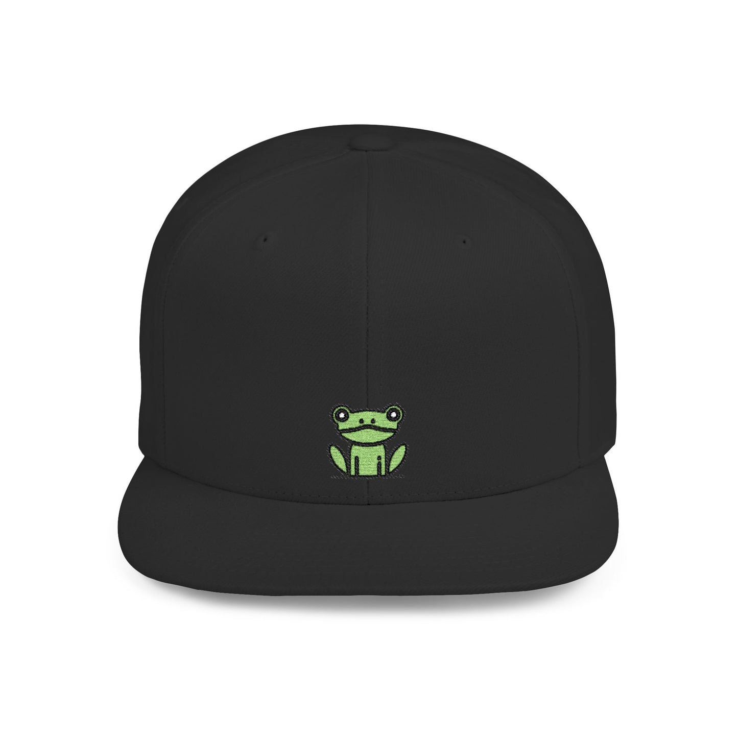 Icons Embroidered Frog Flat Bill Snapback – Lightweight, Custom Fit, Premium Quality