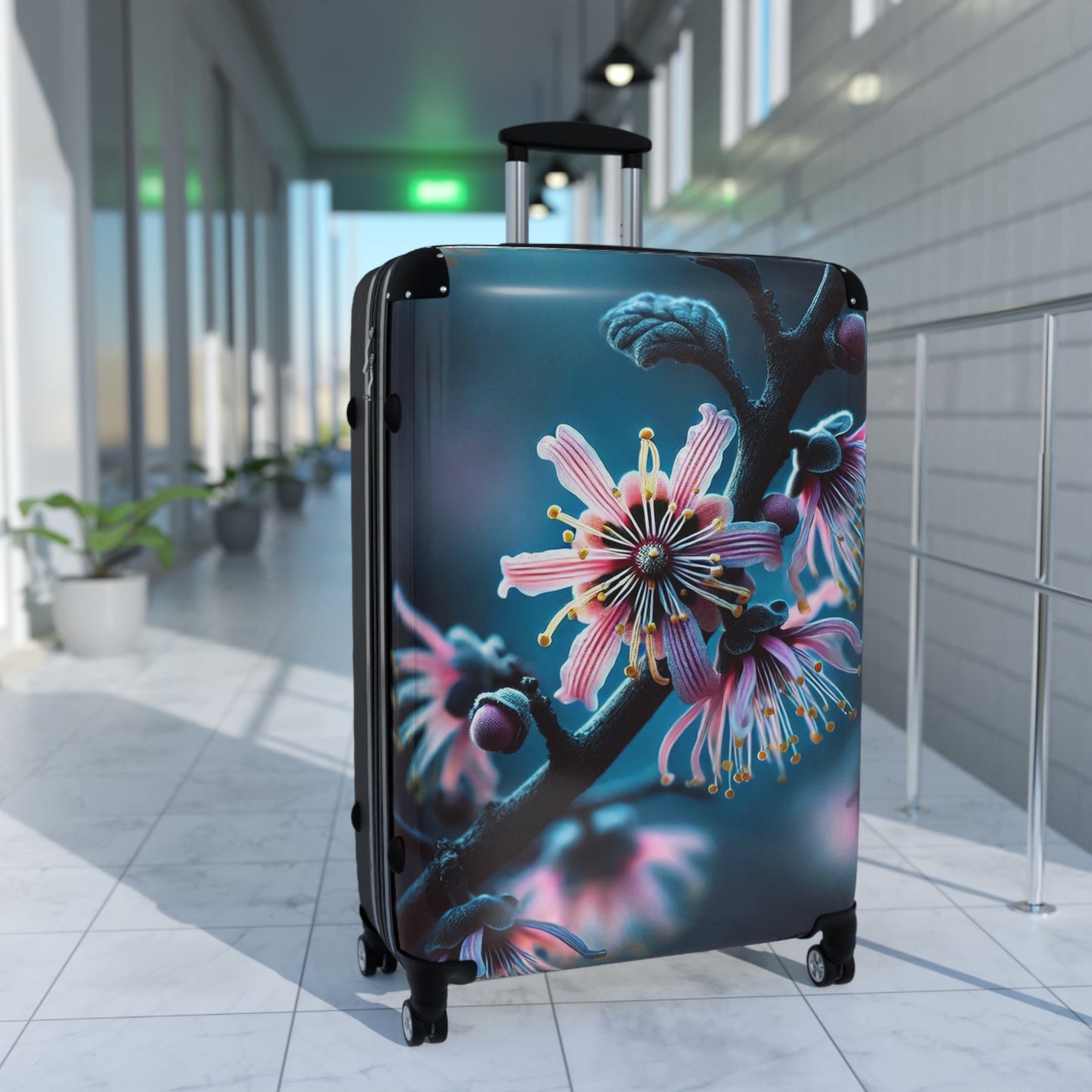 Nature Flowers Floral Beautiful Purple Art Carry-On Suitcase - Stylish Luggage for Travelers