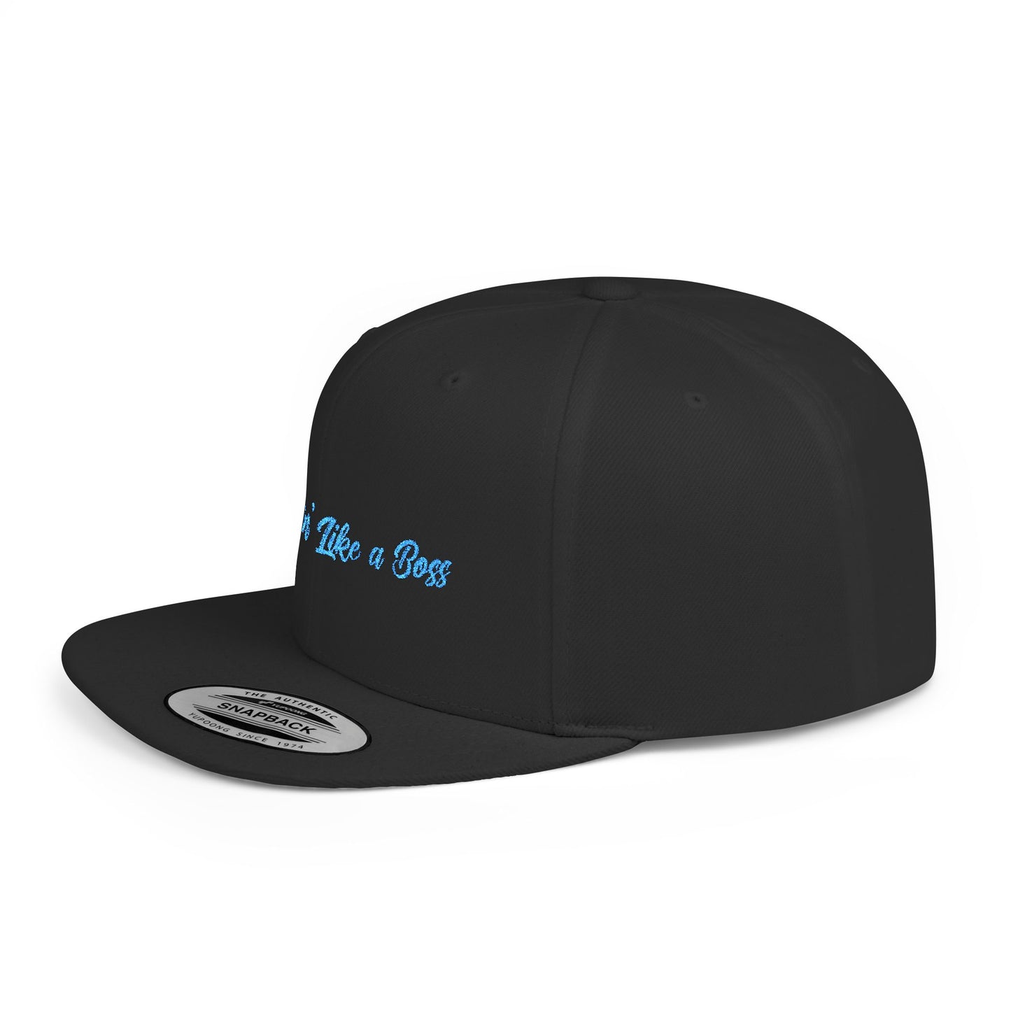 Text Mommin’ Like a Boss Flat Bill Snapback – Lightweight, Custom Fit, Premium Quality