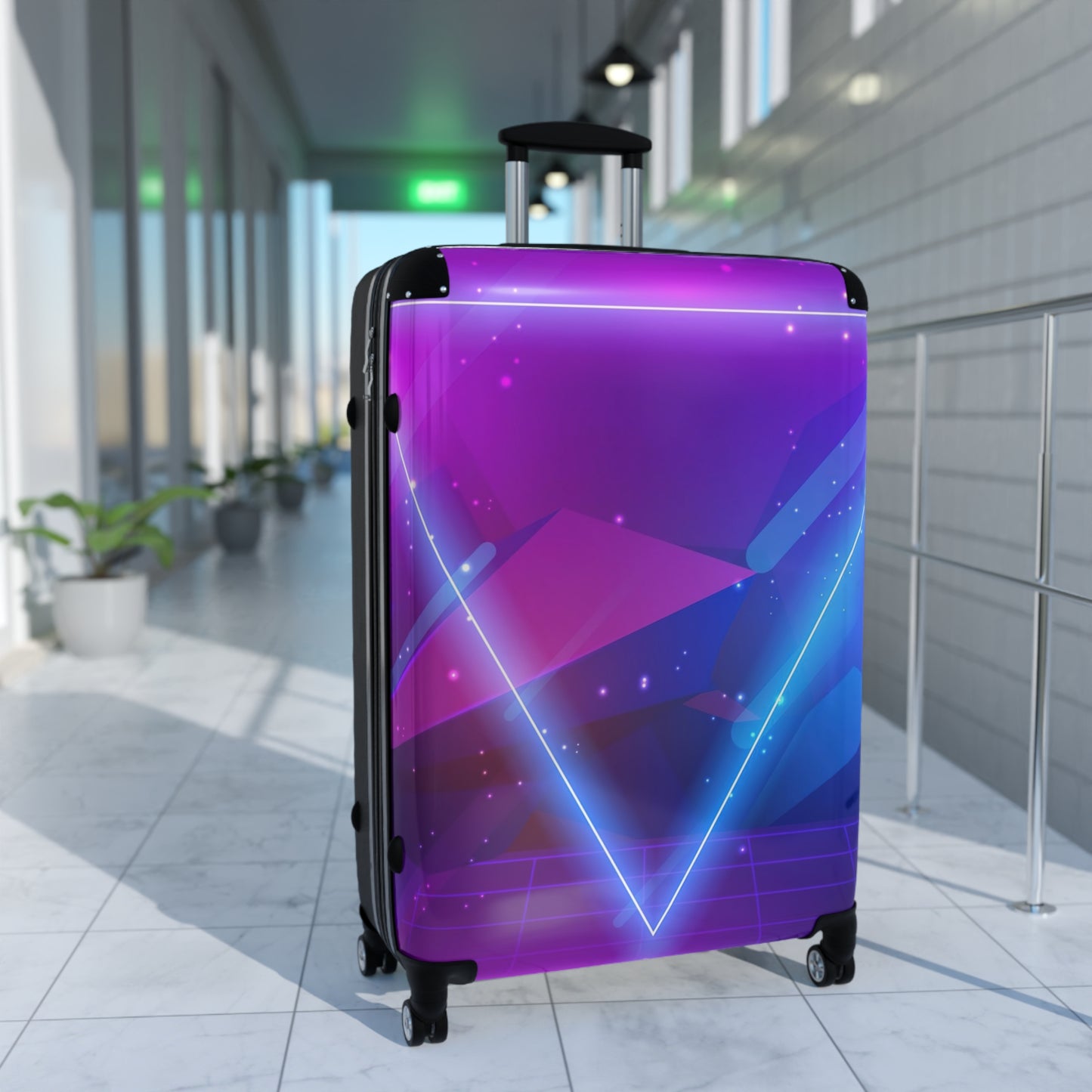 Abstract Digital Art Carry-On Suitcase - Stylish Luggage for Travelers