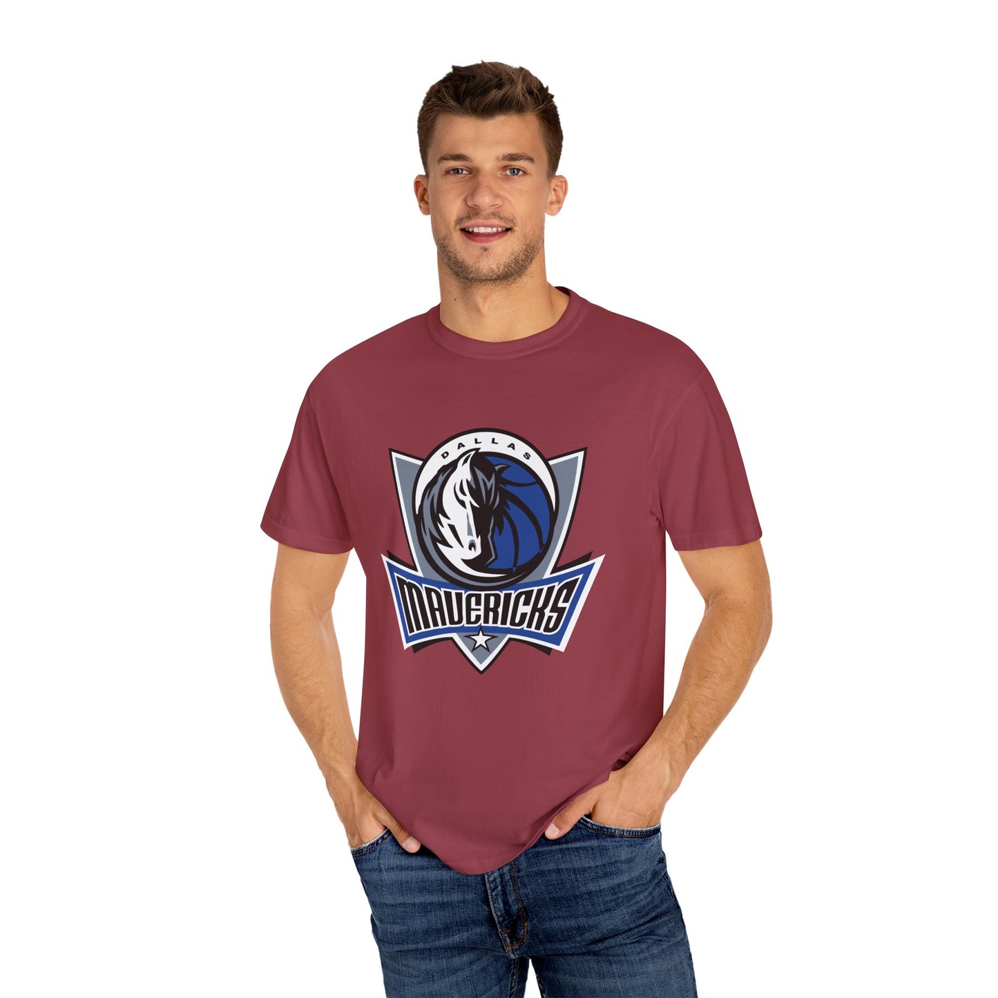 Dallas Mavericks Garment-Dyed T-Shirt – Premium Cotton Tee for Customization
