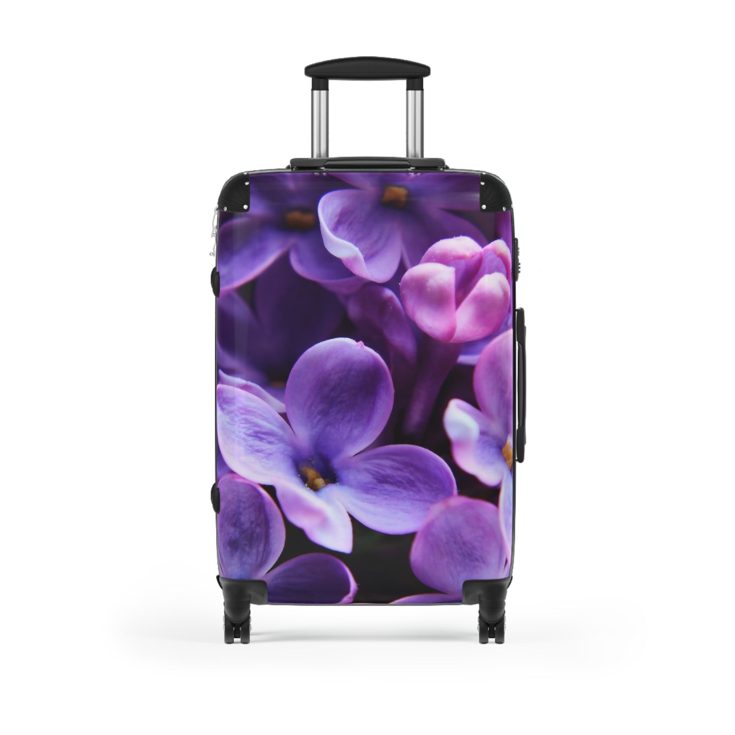 Nature Flowers Floral Tiny Purple Art Carry-On Suitcase - Stylish Luggage for Travelers