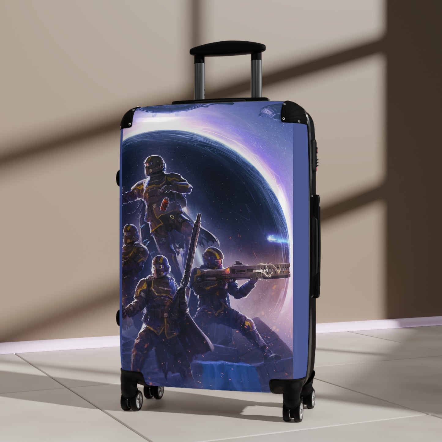 Video Games Helldivers 2 Omens Of Tyranny Carry-On Suitcase - Stylish Luggage for Travelers