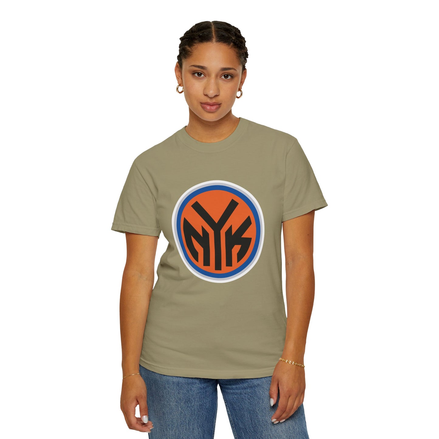 New York Knicks Basketball Fanatics Garment-Dyed T-Shirt – Premium Cotton Tee for Customization