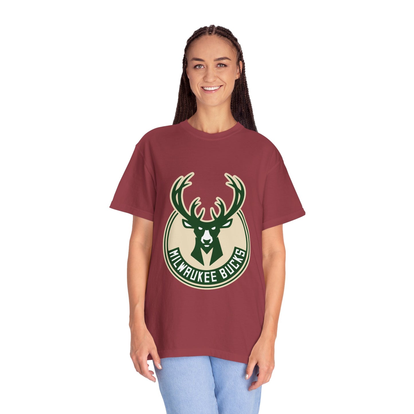 Milwaukee Bucks NBA Garment-Dyed T-Shirt – Premium Cotton Tee for Customization