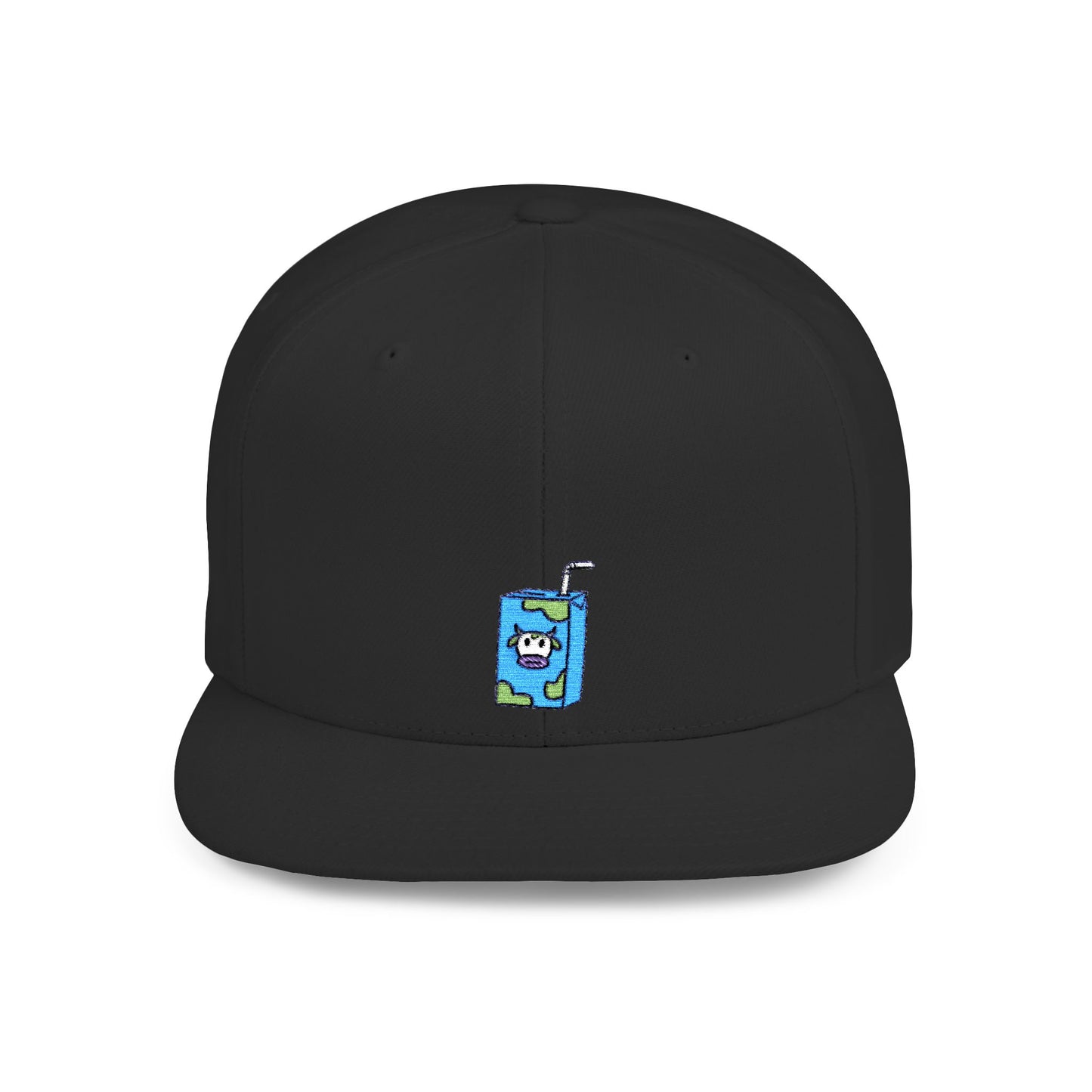 Icons Embroidered Milk Box Flat Bill Snapback – Lightweight, Custom Fit, Premium Quality