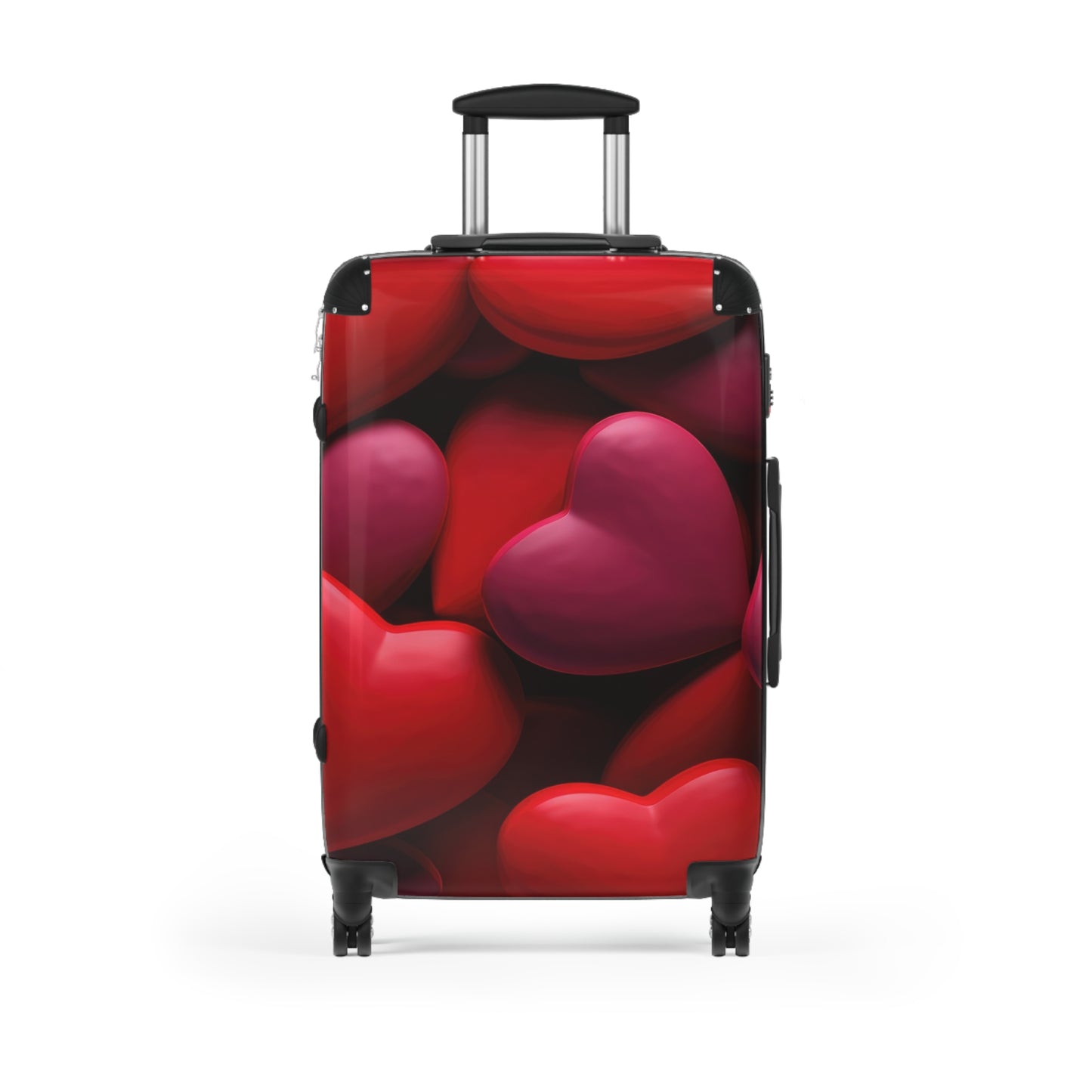 Love Red Hearts Art Carry-On Suitcase - Stylish Luggage for Travelers