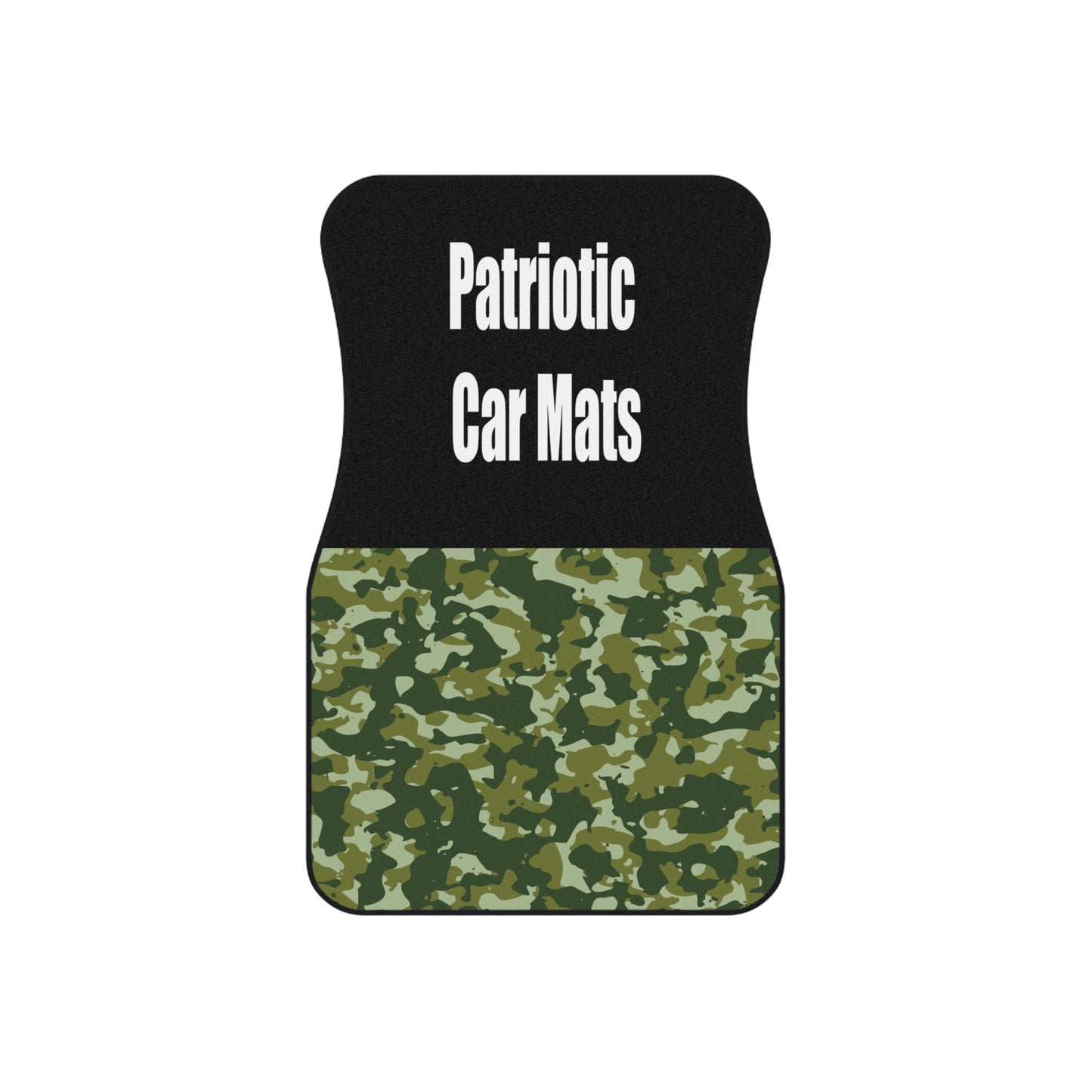 Army Patriotic Car Floor Mats – 2-Piece Front Set, Durable & Stylish, Universal Fit