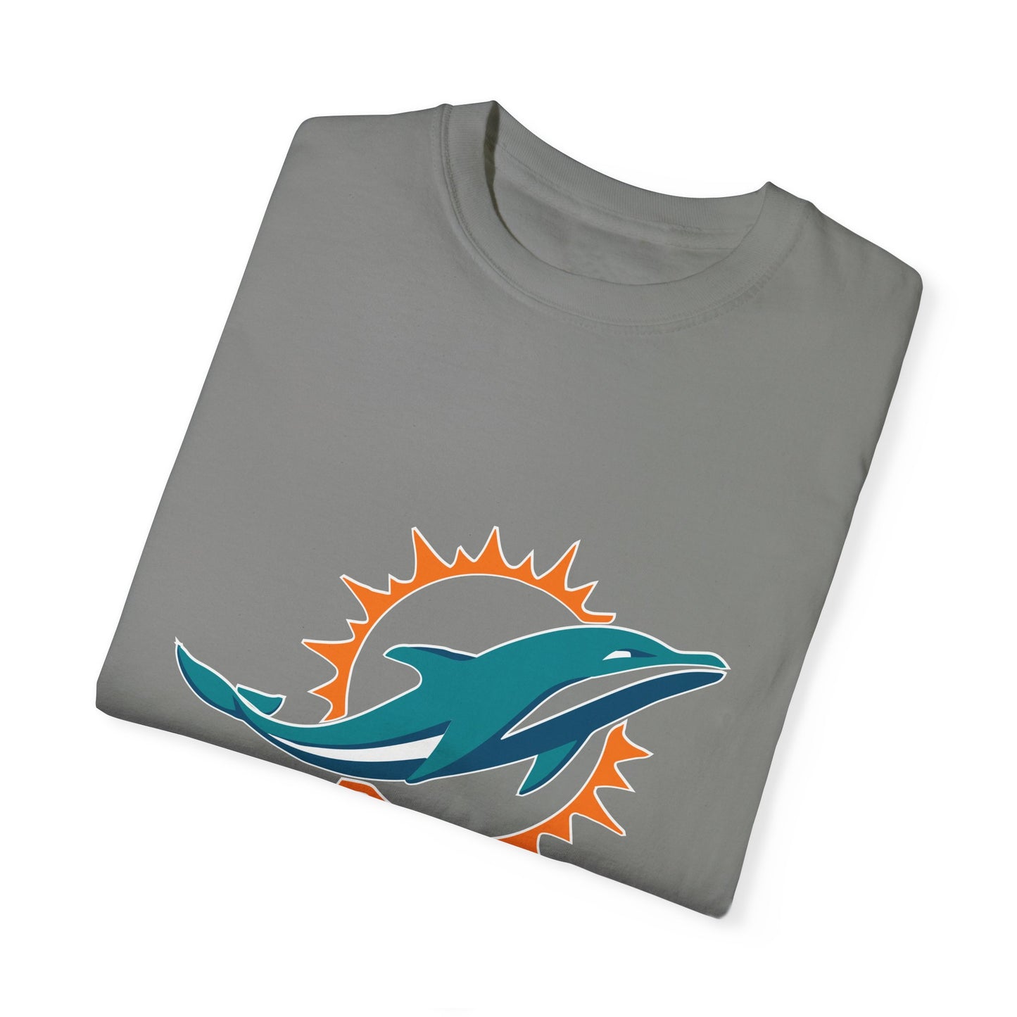 Miami Dolphins Football Merchandise Garment-Dyed T-Shirt – Premium Cotton Tee for Customization
