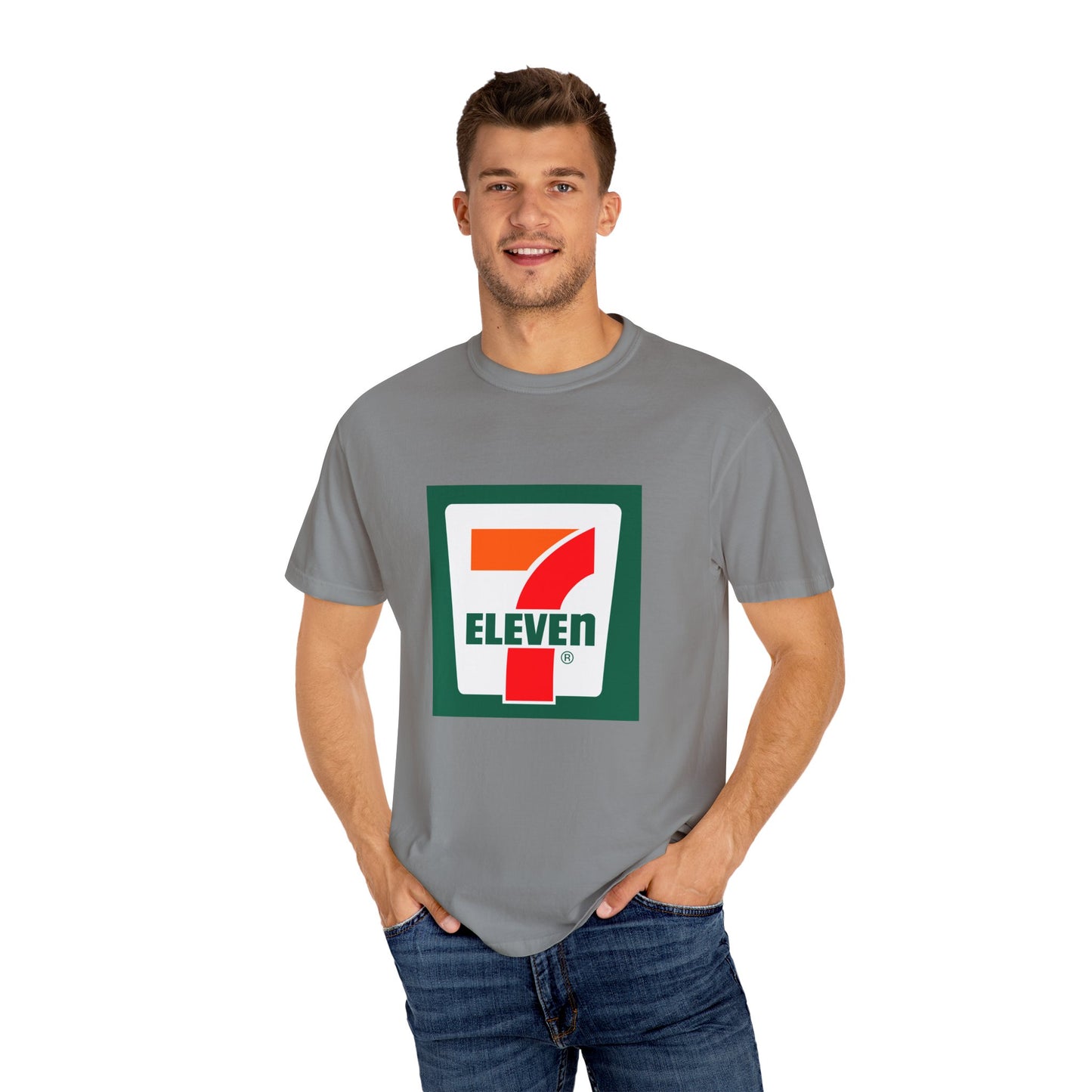 7 Eleven Garment-Dyed T-Shirt – Premium Cotton Tee for Customization
