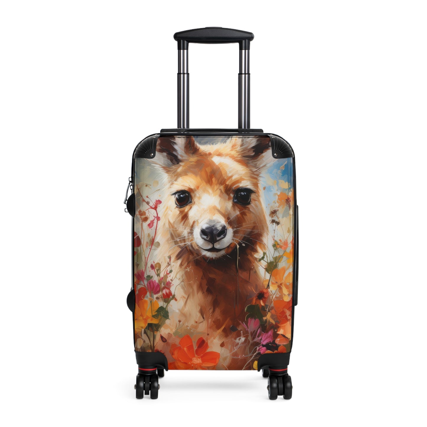 Nature Flowers Floral Cute Kangaroo Art Carry-On Suitcase - Stylish Luggage for Travelers