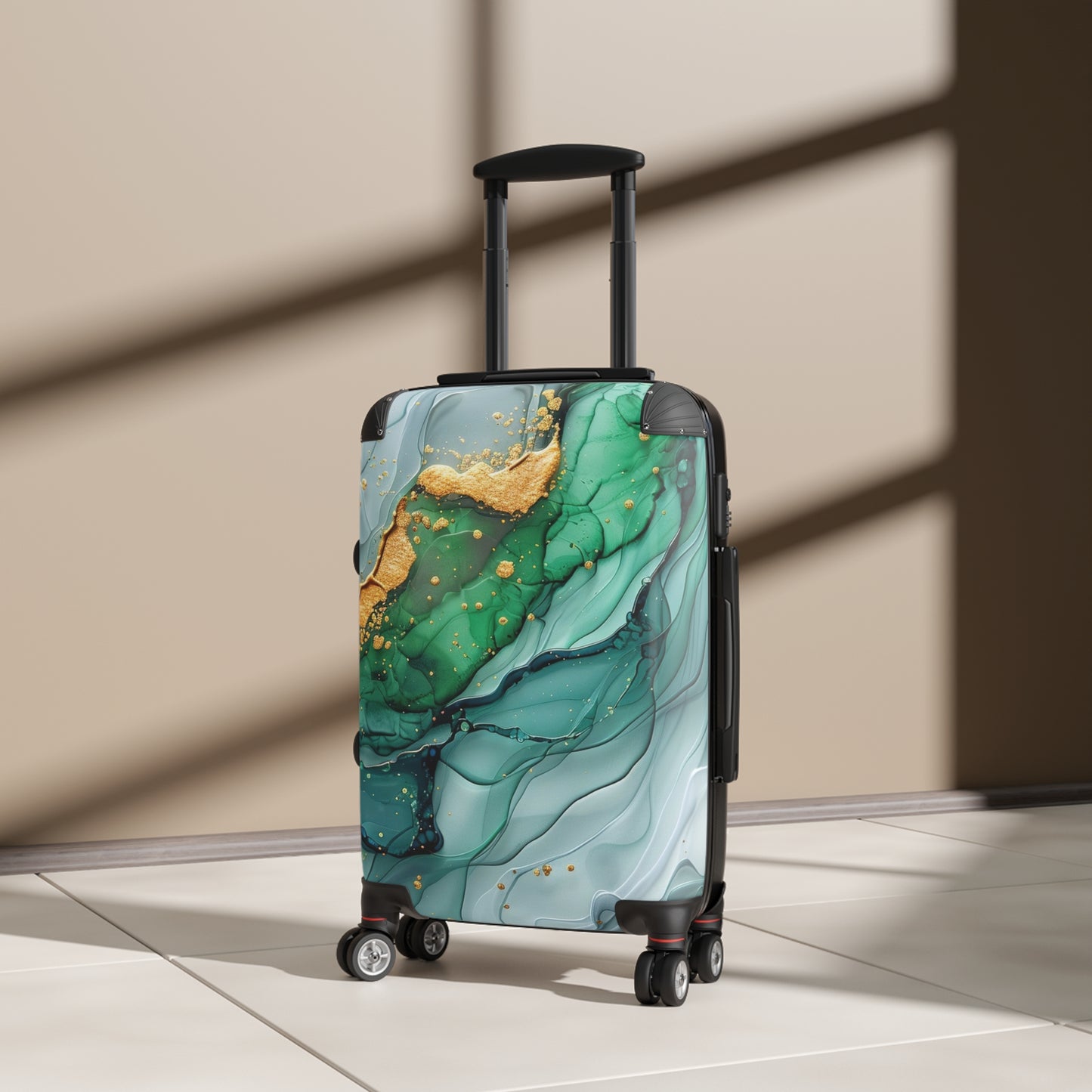 Nature Flowers Floral Animated Purple Art Carry-On Suitcase - Stylish Luggage for Travelers