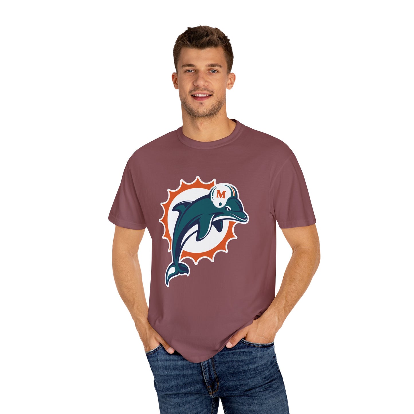 Miami Dolphins Gear Garment-Dyed T-Shirt – Premium Cotton Tee for Customization