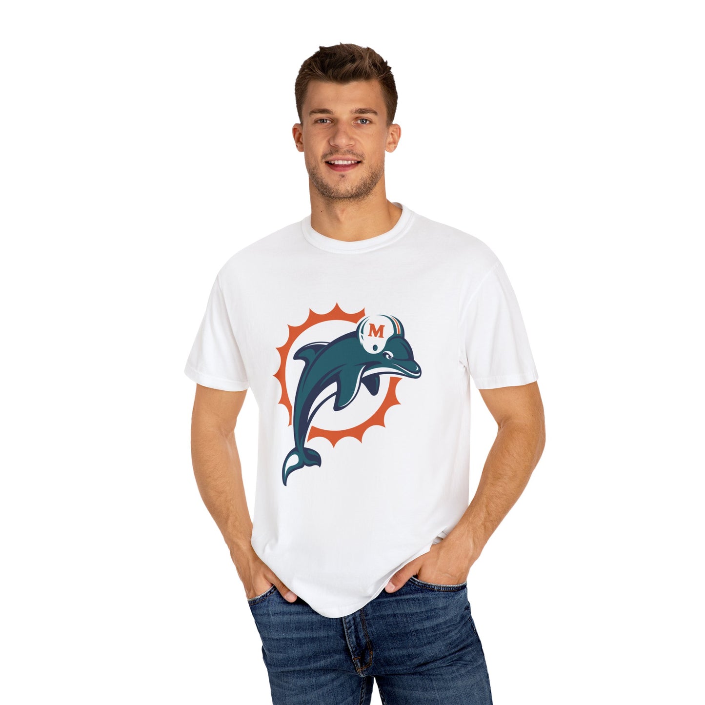 Miami Dolphins Gear Garment-Dyed T-Shirt – Premium Cotton Tee for Customization