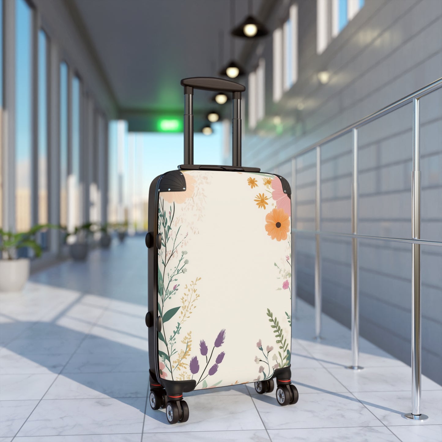 Nature Flowers Floral Leaves Art Carry-On Suitcase - Stylish Luggage for Travelers