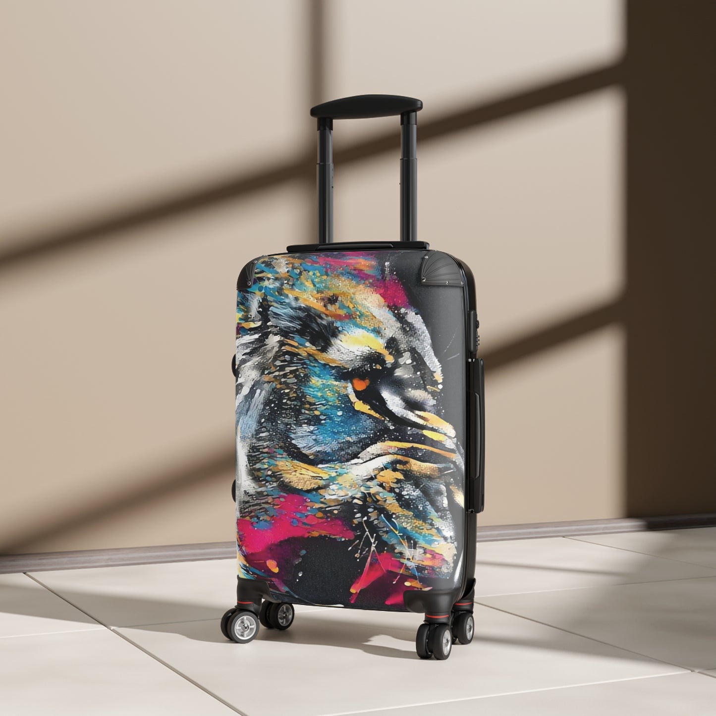 Abstract Lion Roar Art Carry-On Suitcase - Stylish Luggage for Travelers
