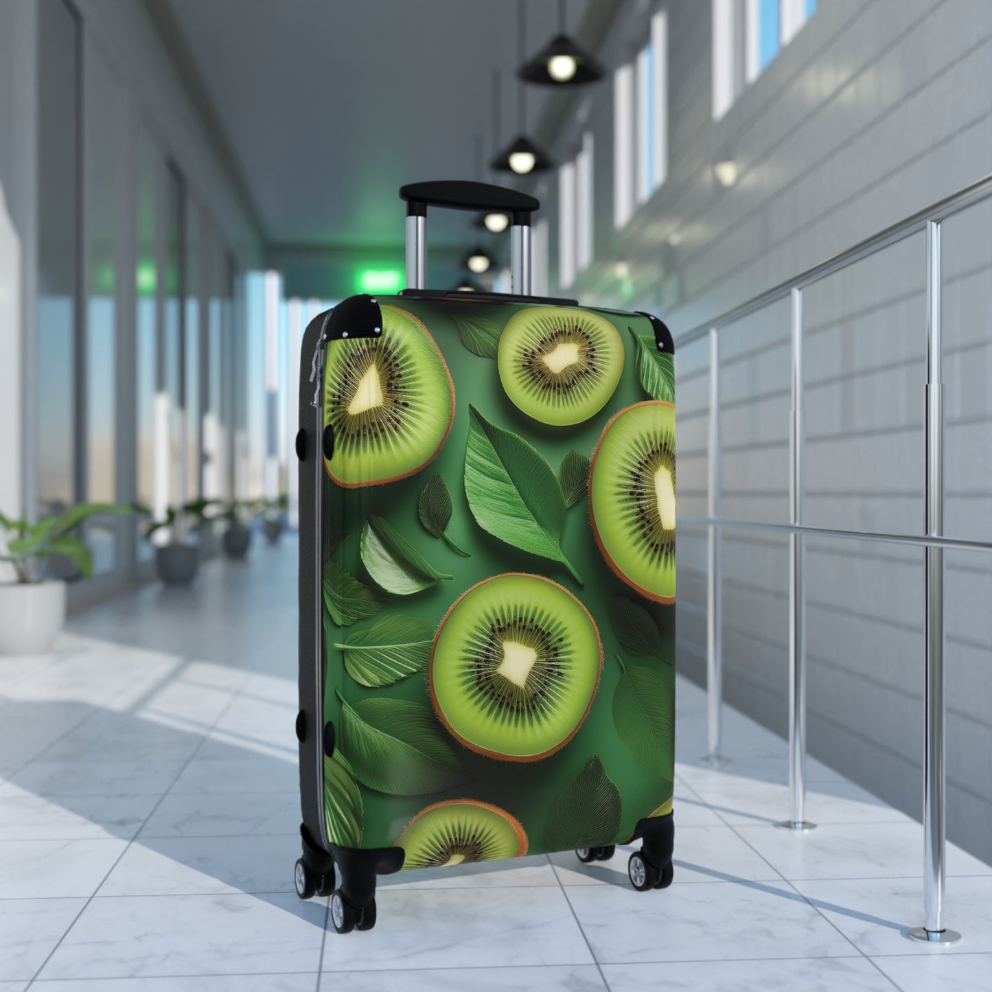 Nature Summer Juicy Kiwi Slices Carry-On Suitcase - Stylish Luggage for Travelers