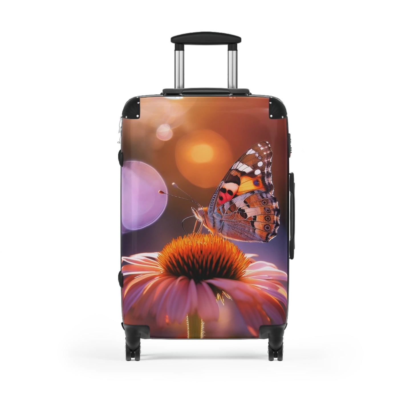 Nature Butterflies Flower Art Carry-On Suitcase - Stylish Luggage for Travelers